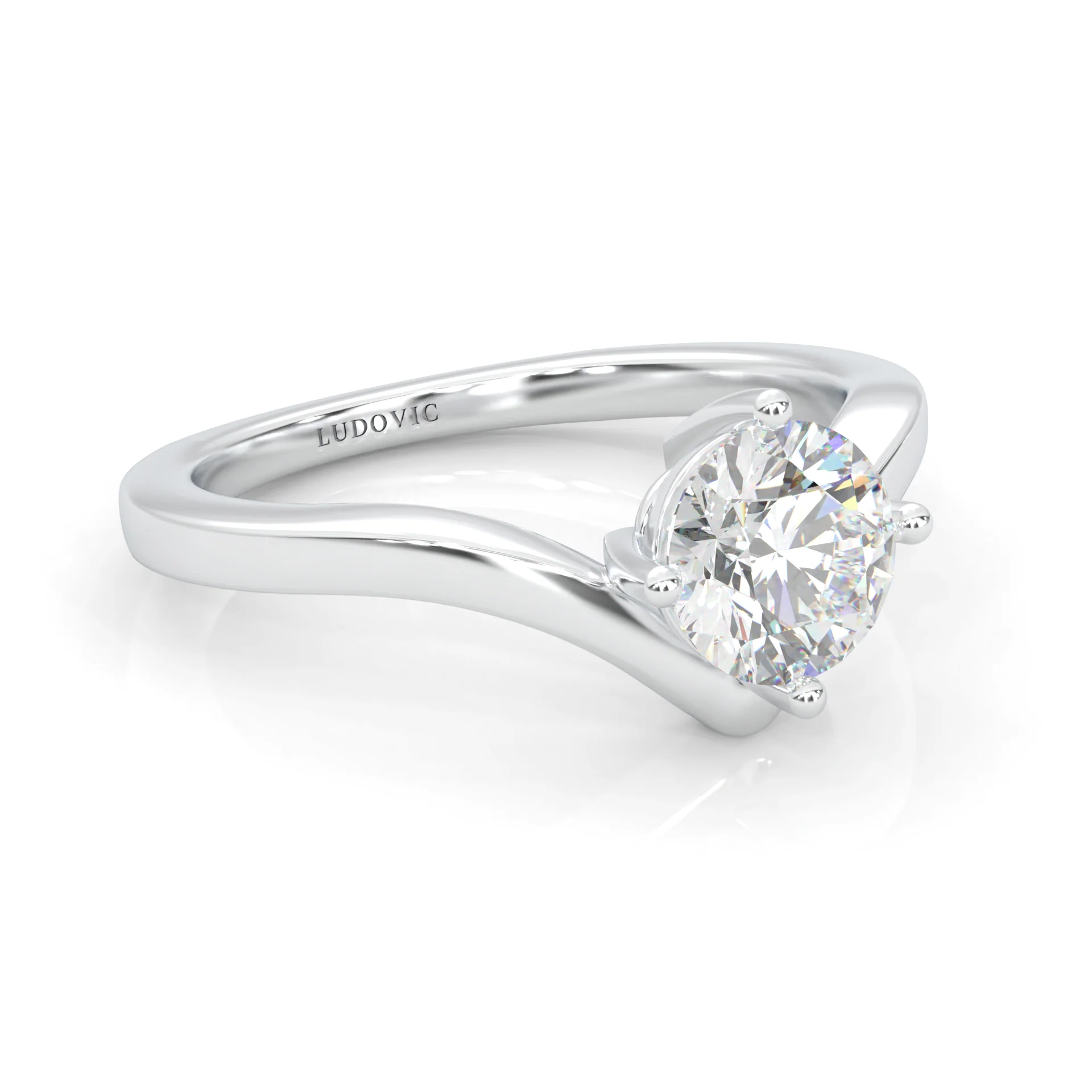 Anémone Solitaire Engagement Ring (14k Solid Gold) - Image 3