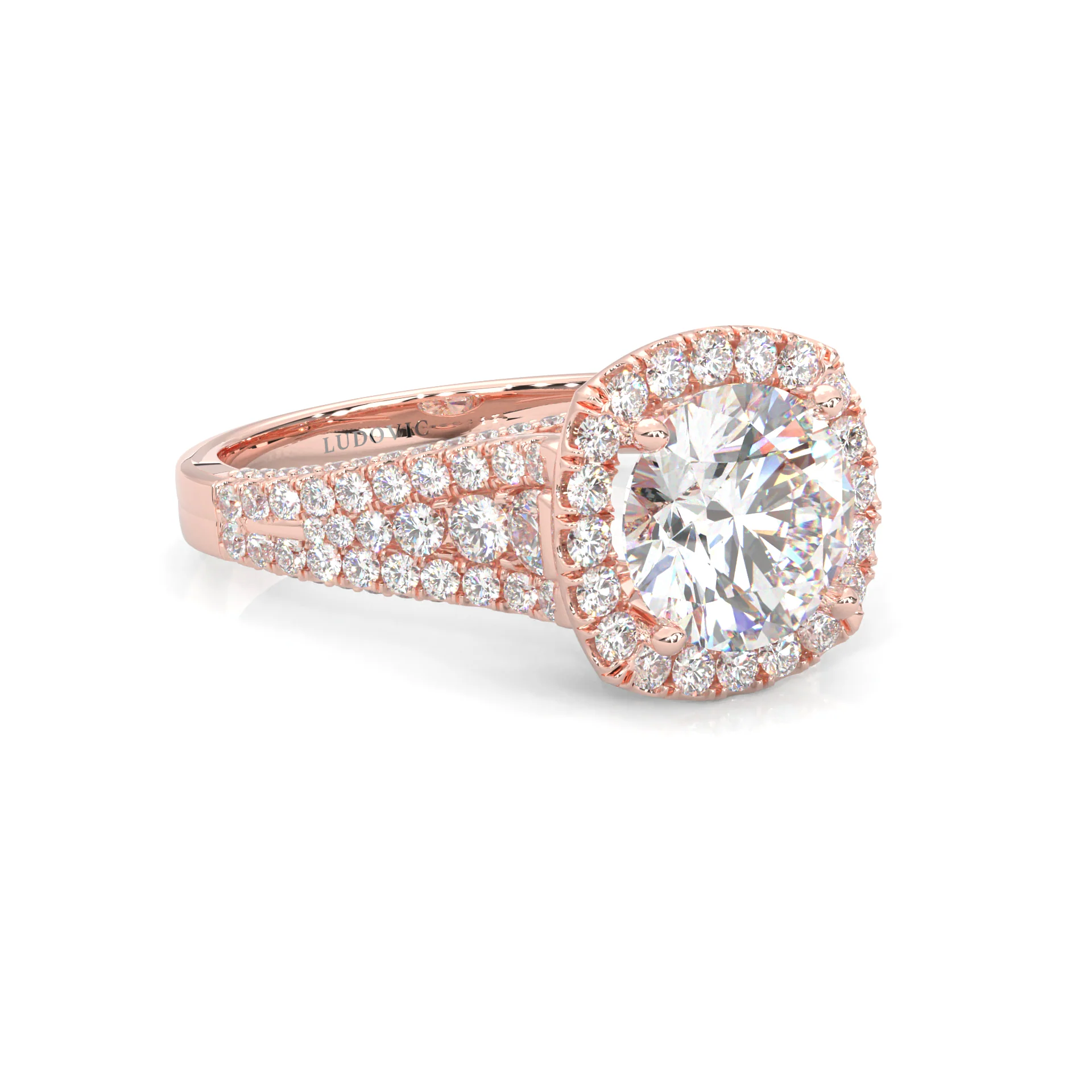 Aurelia Moissanite Ring ( Rose Gold 14K ) - Image 3