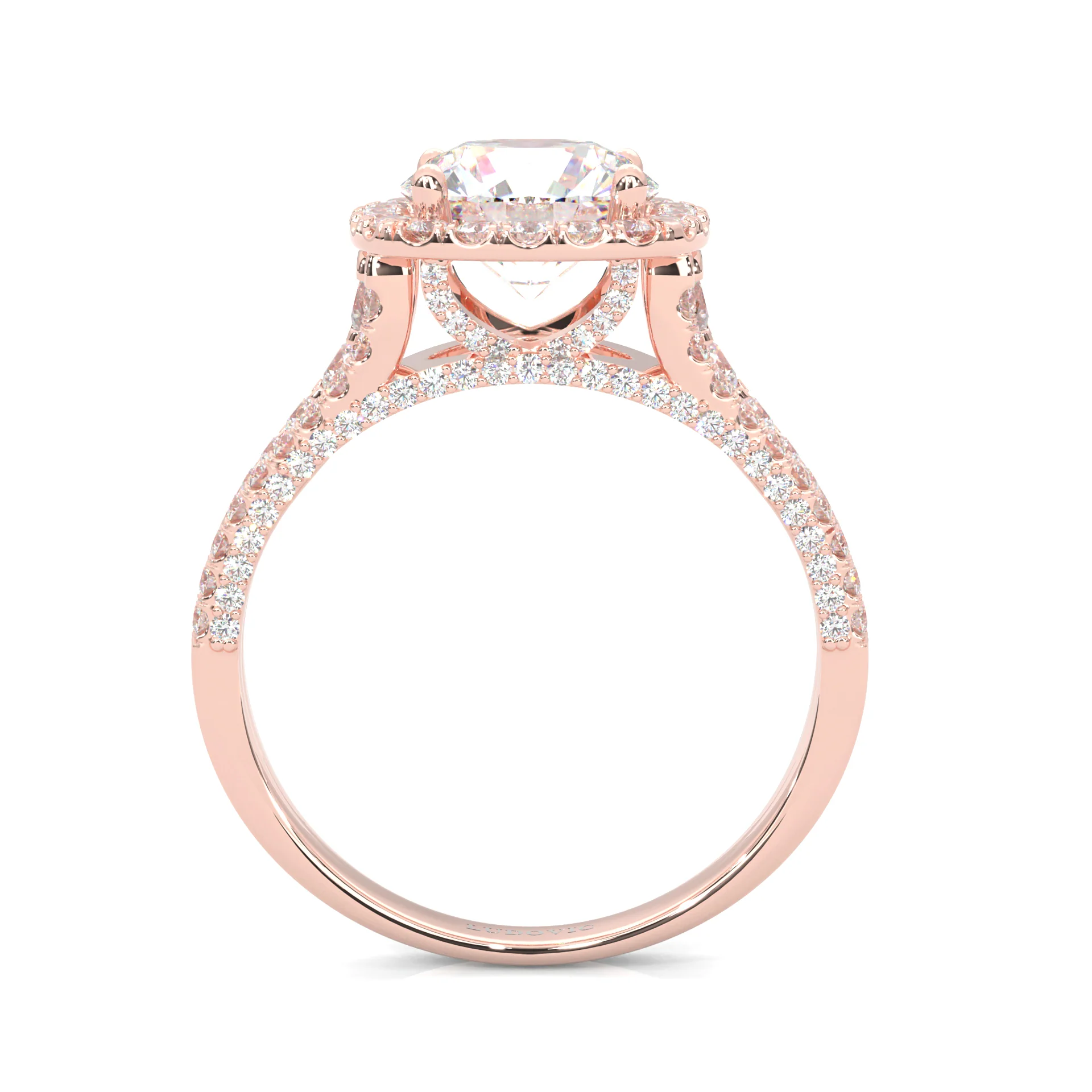 Aurelia Moissanite Ring ( Rose Gold 14K ) - Image 4