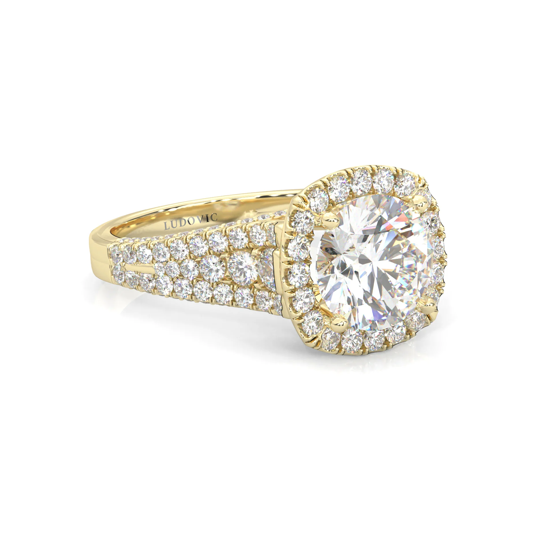 Aurelia Moissanite Ring ( Yellow Gold 14K ) - Image 3