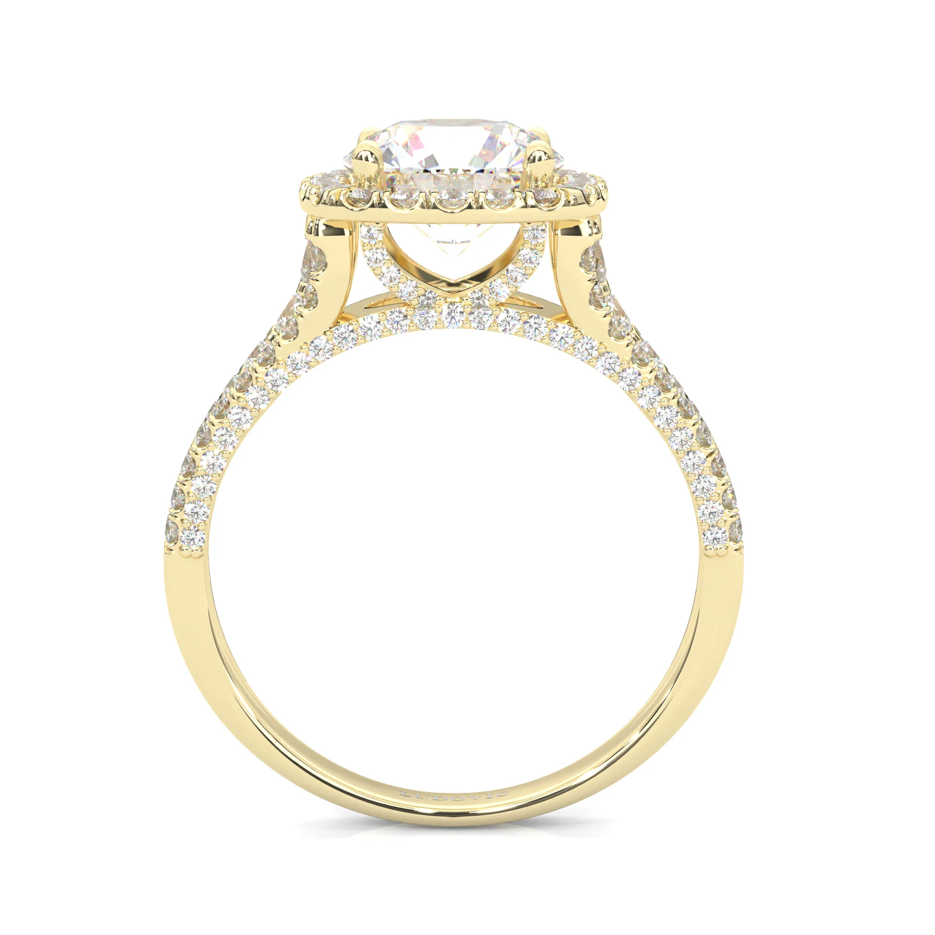 Aurelia Moissanite Ring ( Yellow Gold 14K ) - Image 4