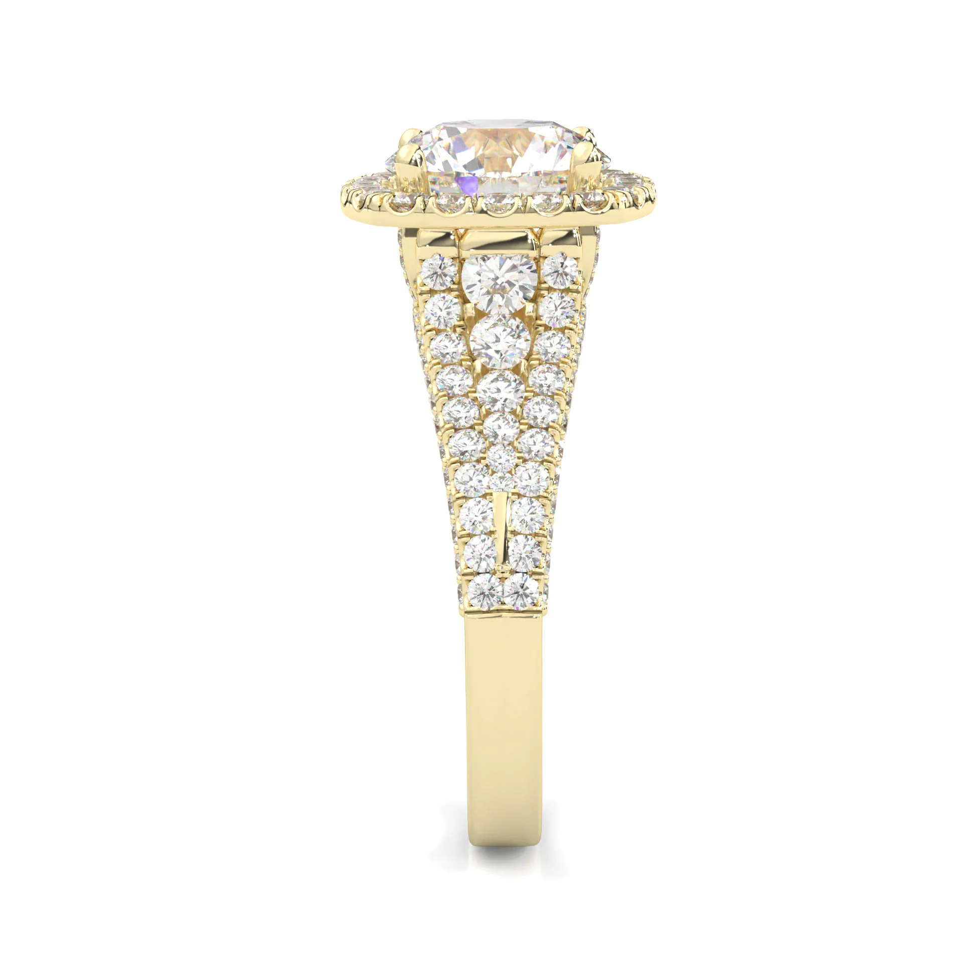 Aurelia Moissanite Ring ( Yellow Gold 14K ) - Image 5
