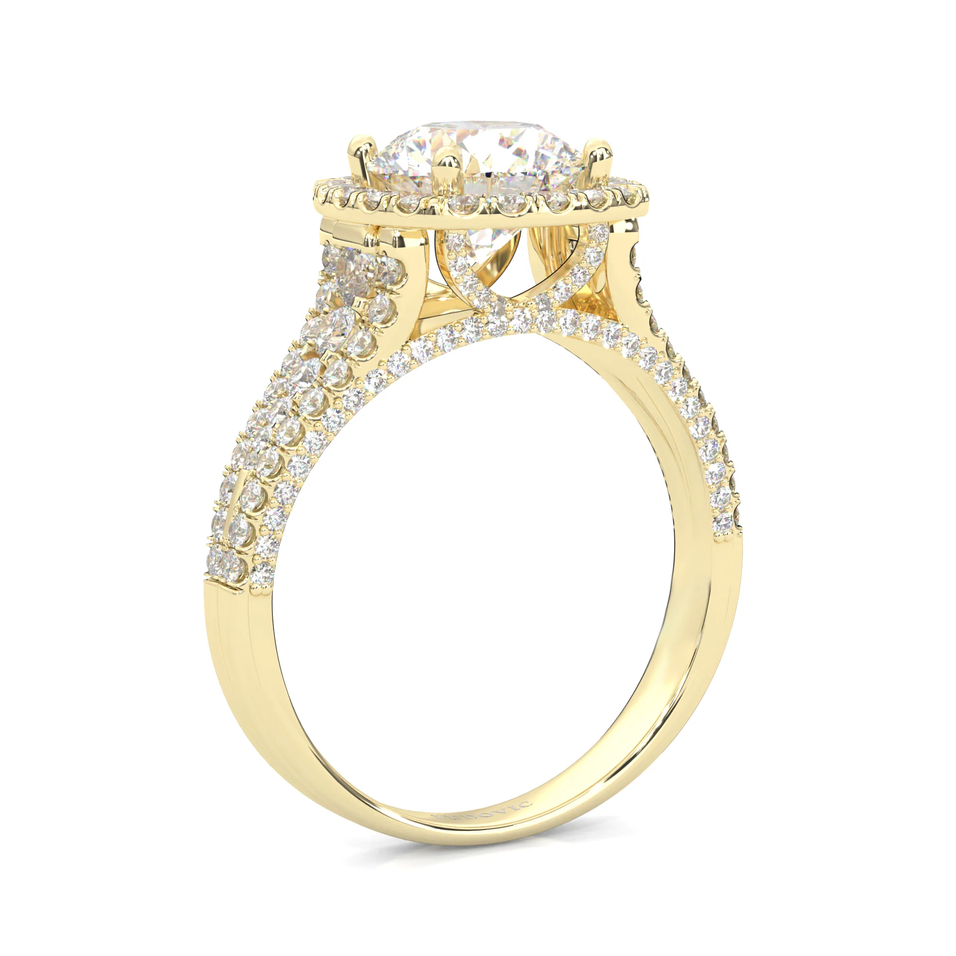 Aurelia Moissanite Ring ( Yellow Gold 14K ) - Image 6