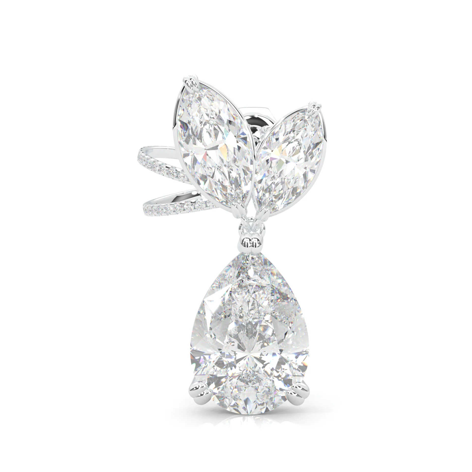 Bunny Pear Drop Earrings - Image 3