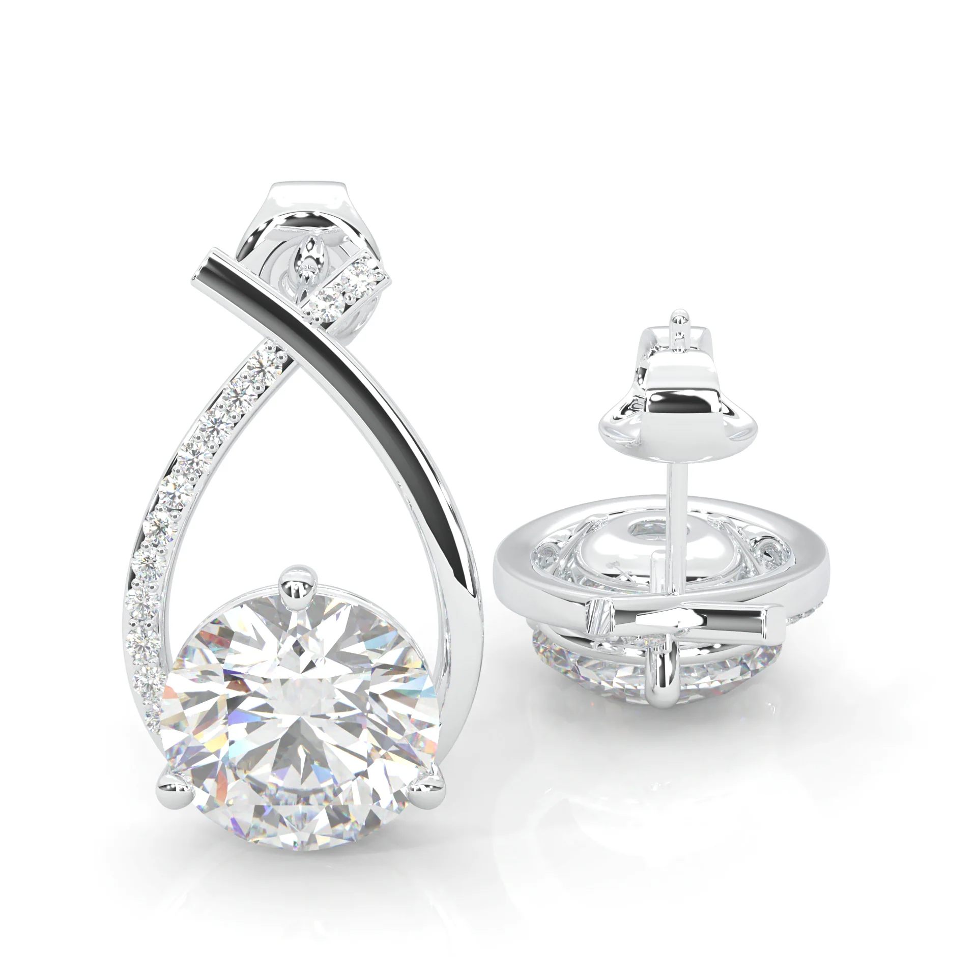 Cross Stud Earrings - Image 3