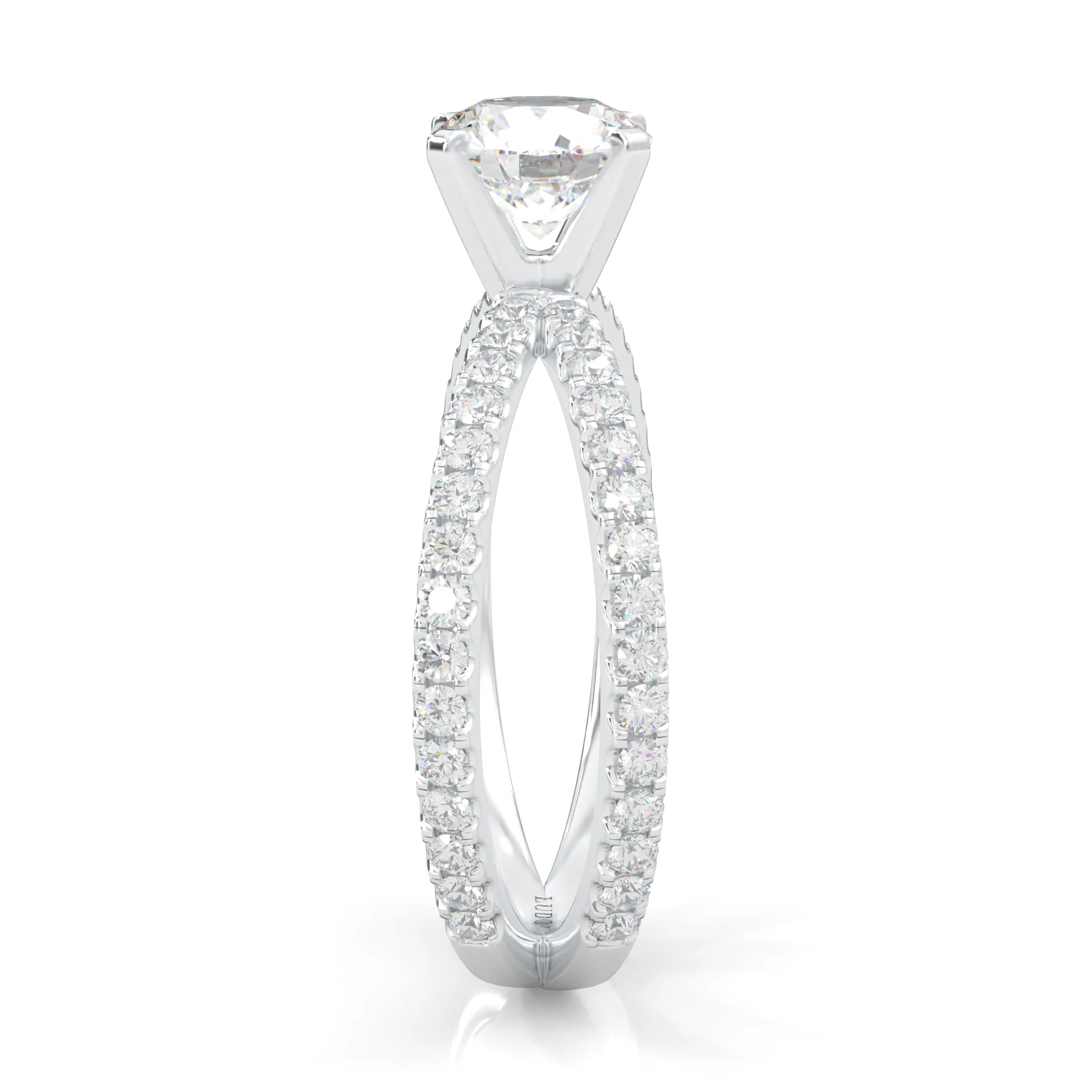 Galaxy Stars Moissanite Engagement Ring (14k Solid Gold) - Image 5