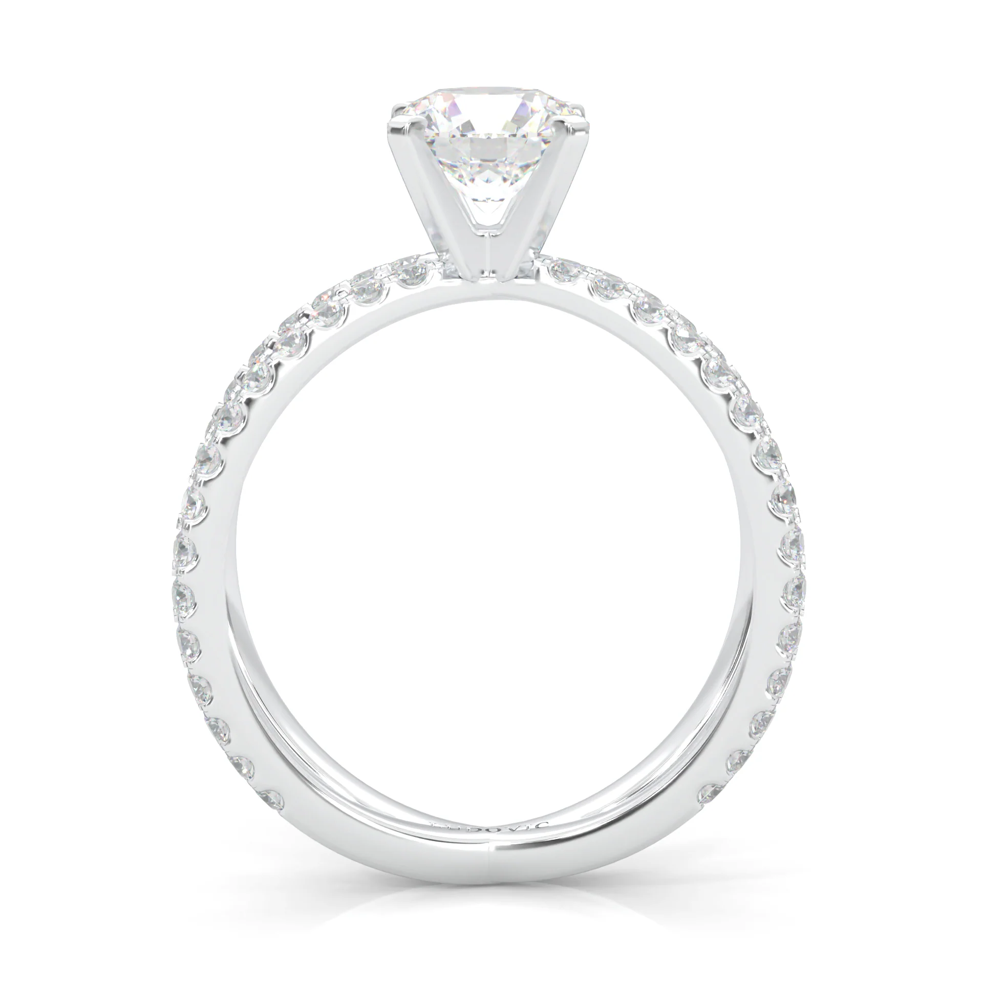 Galaxy Stars Moissanite Engagement Ring (14k Solid Gold) - Image 6