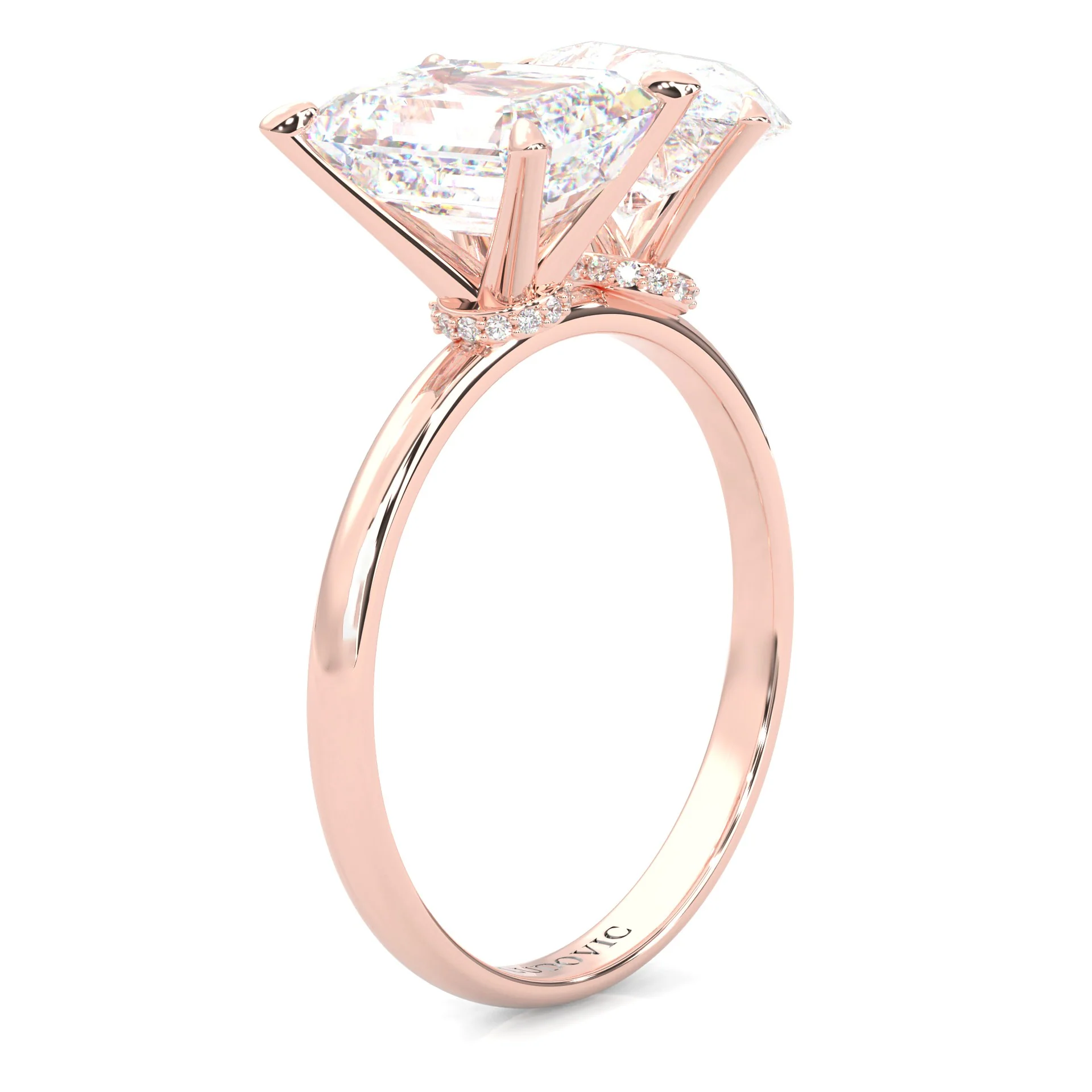 Harmony Stones Emerald & Pear Cut ( Rose Gold 14K ) - Image 5
