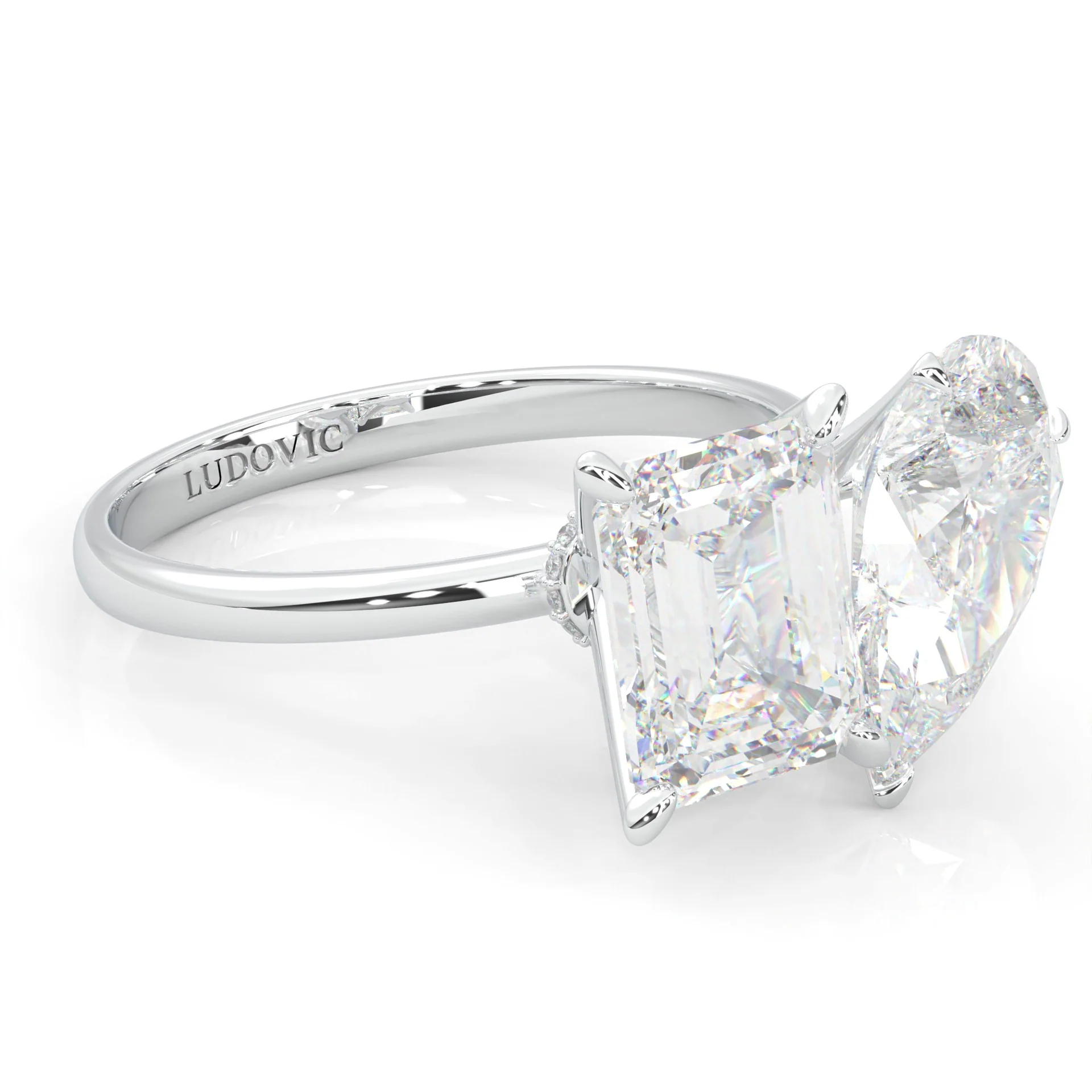 Harmony Stones Emerald & Pear Cut (14k Solid Gold) - Image 3