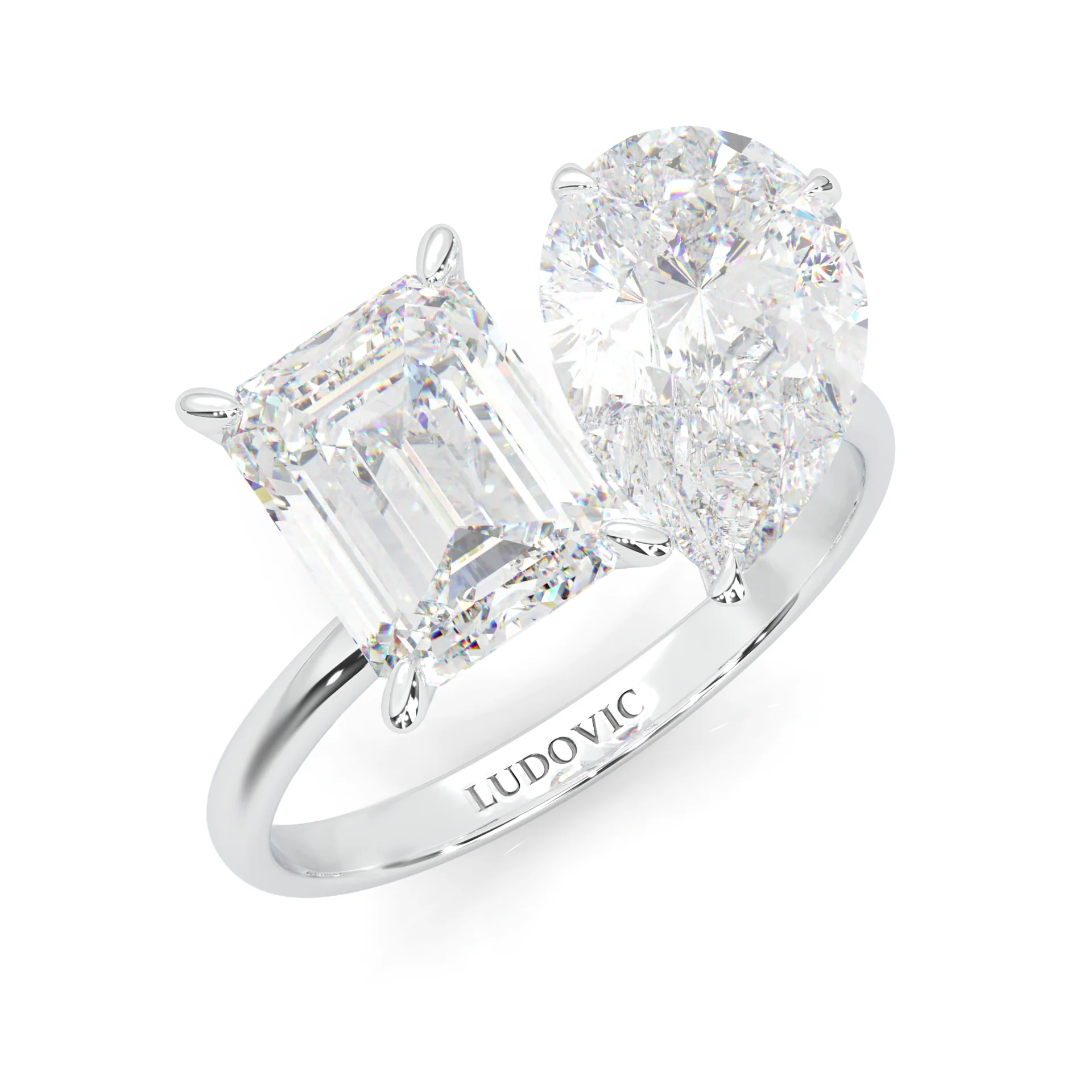 Harmony Stones Emerald & Pear Cut (14k Solid Gold) - Image 7