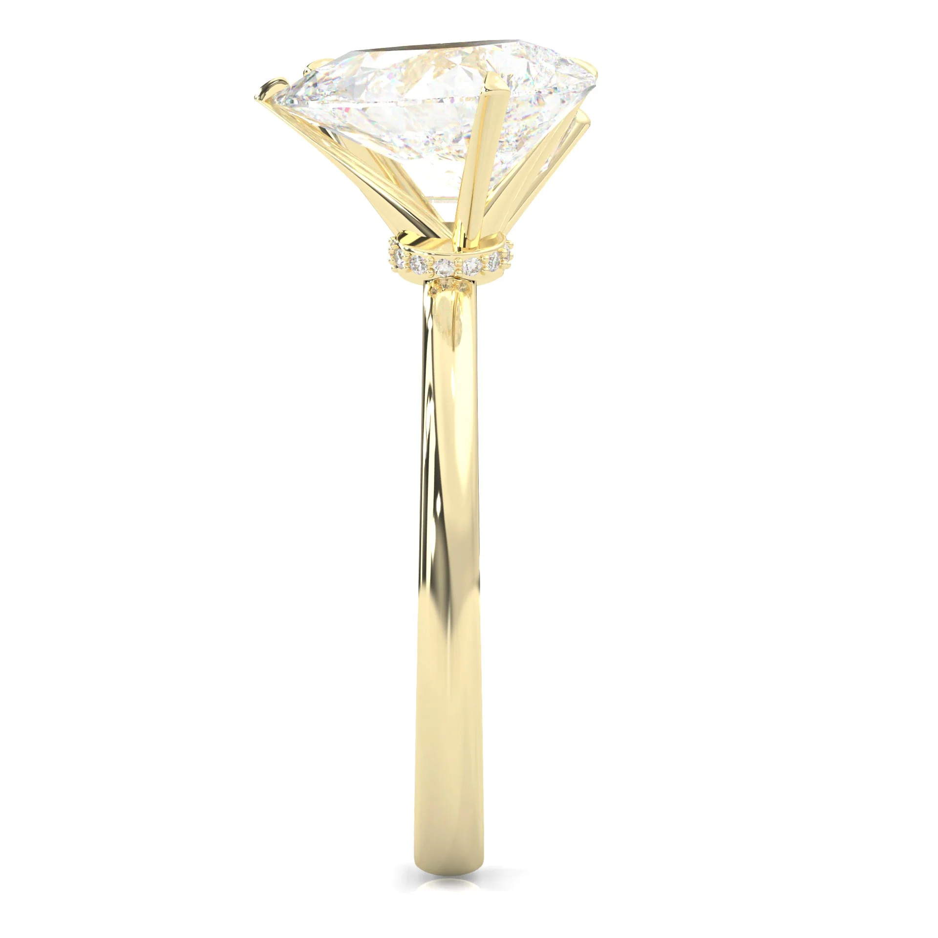 Harmony Stones Emerald & Pear Cut ( Yellow Gold 14K ) - Image 7
