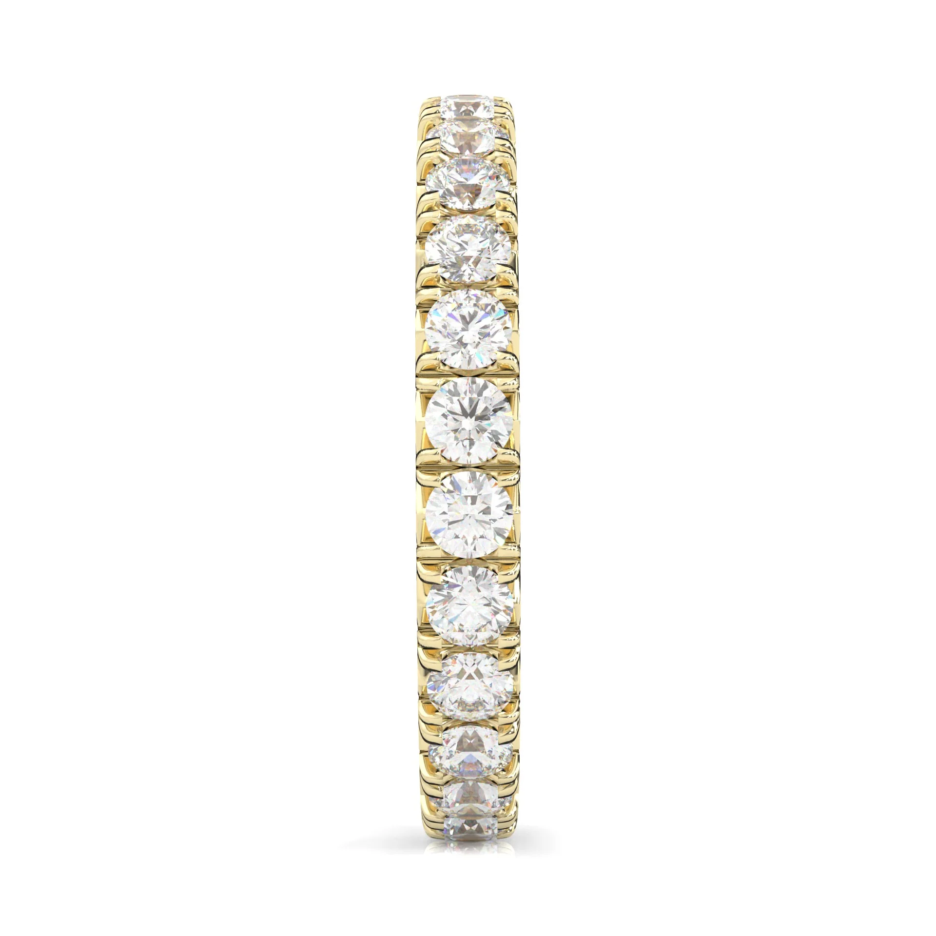 l'Amulette Exotique Moissanite Eternity Ring ( Yellow Gold ) - Image 3