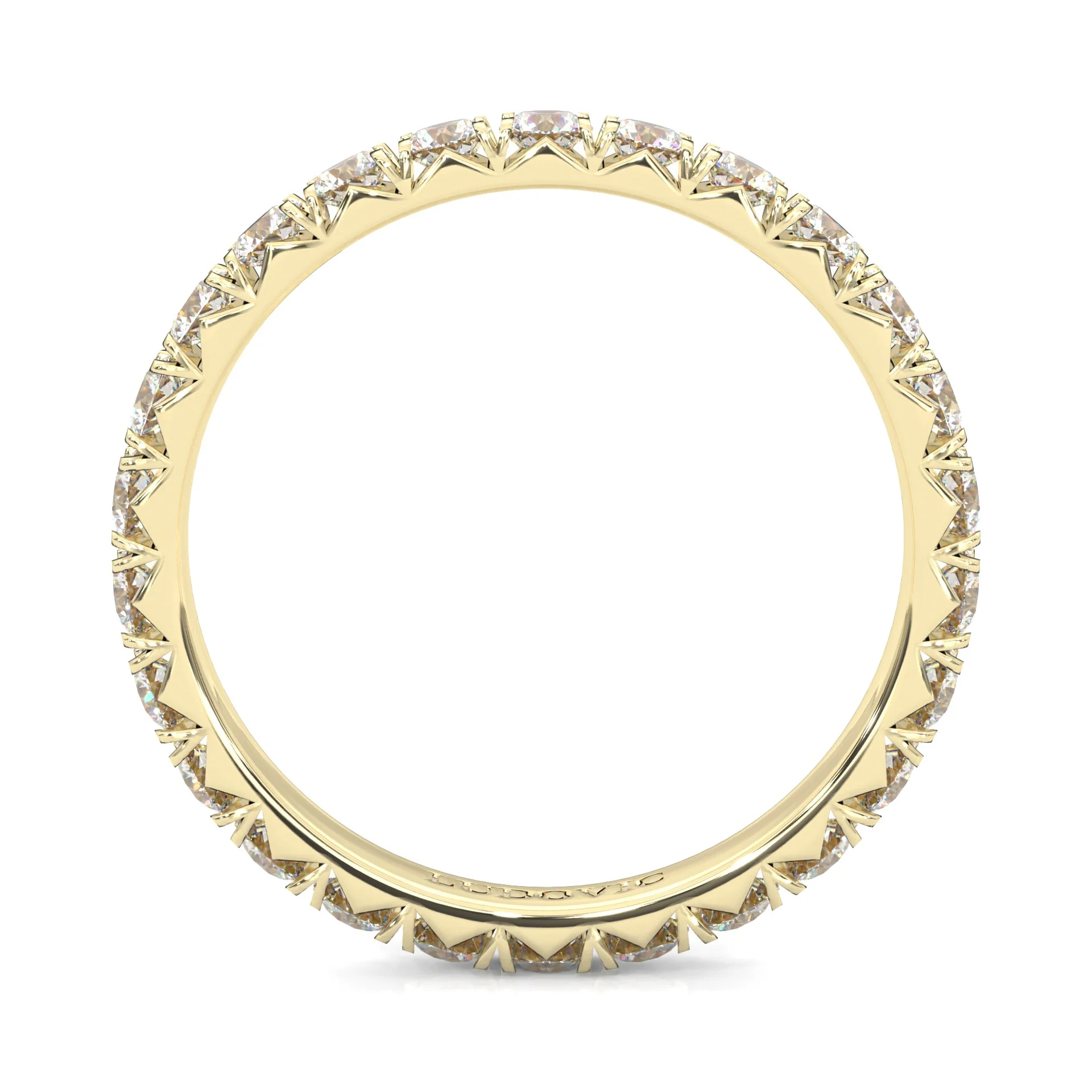 l'Amulette Exotique Moissanite Eternity Ring ( Yellow Gold ) - Image 5