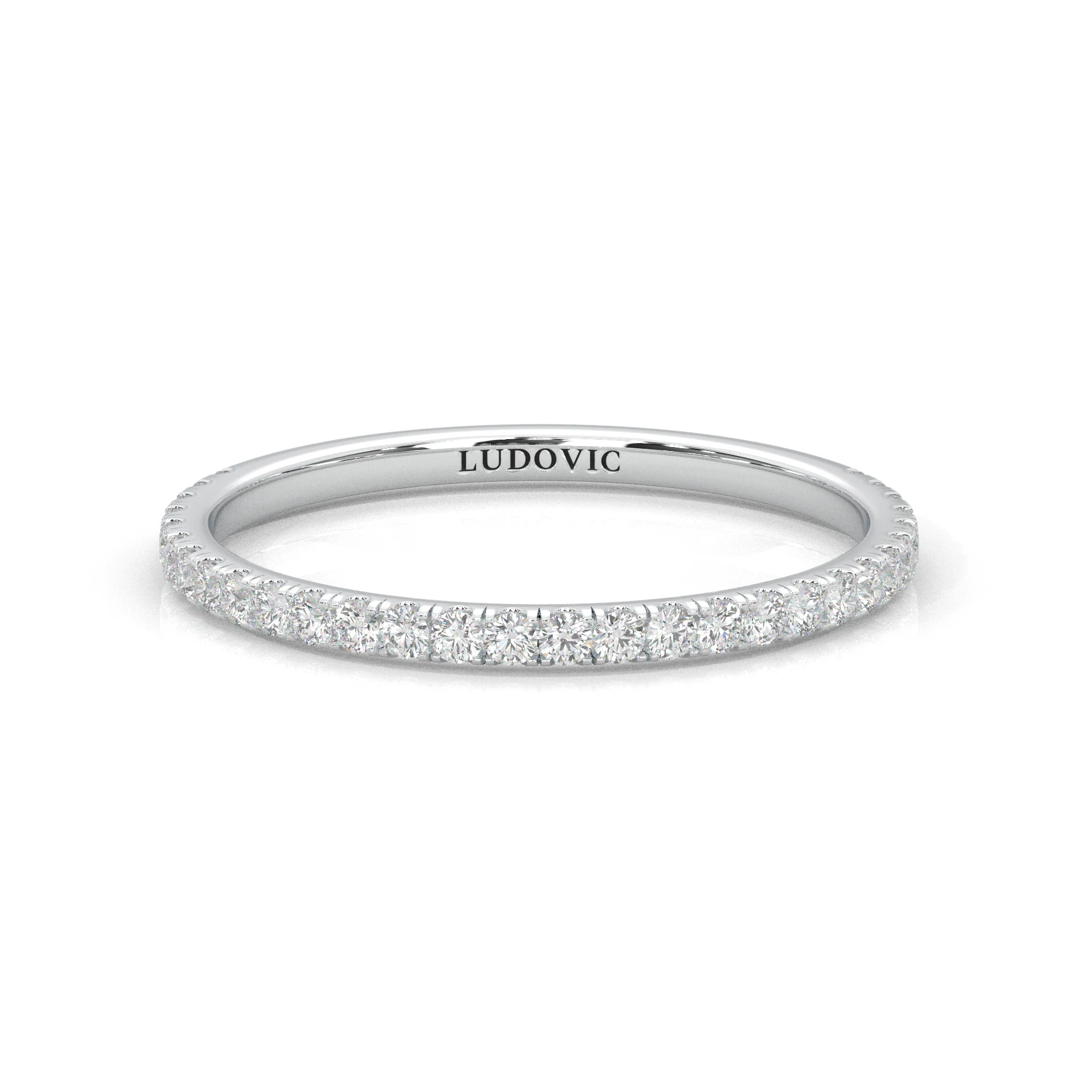 Ludovic Concealed Crown Wedding Set Radiant Cut (14k Solid Gold) - Image 4