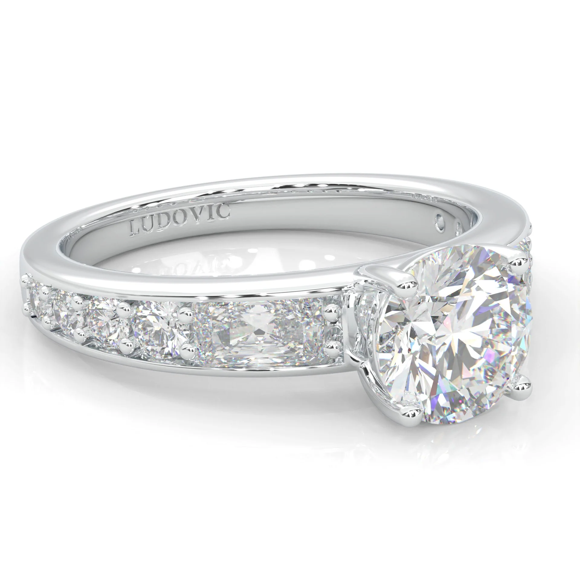 Aurora Gleam Moissanite Engagement Ring (14k Solid Gold) - Image 3