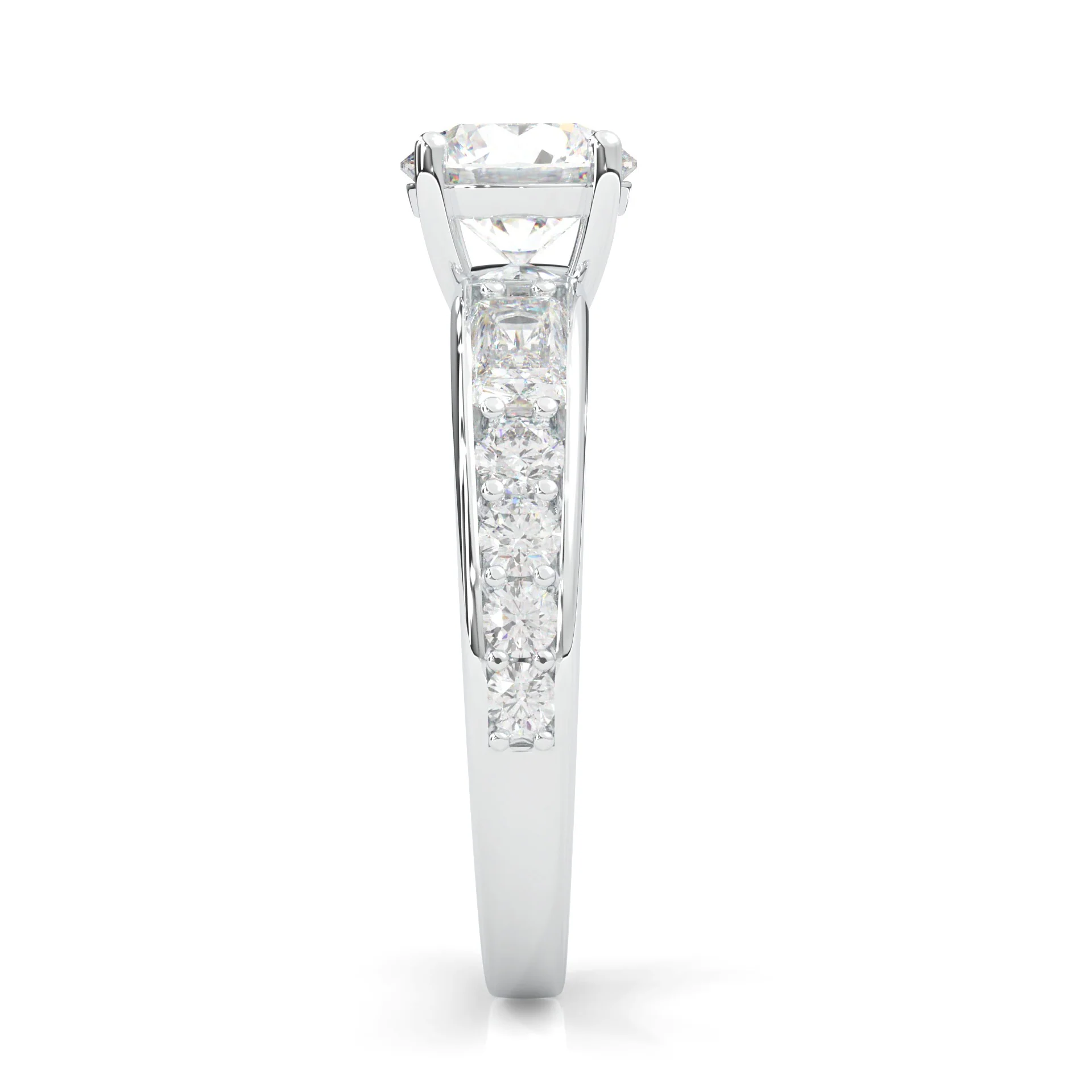 Aurora Gleam Moissanite Engagement Ring (14k Solid Gold) - Image 4