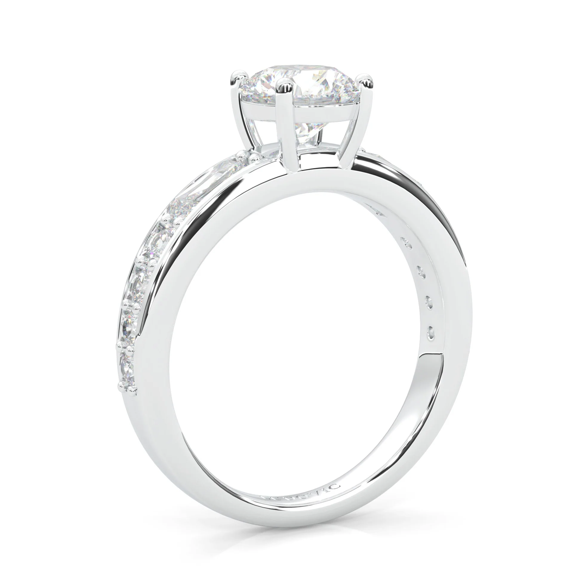 Aurora Gleam Moissanite Engagement Ring (14k Solid Gold) - Image 6