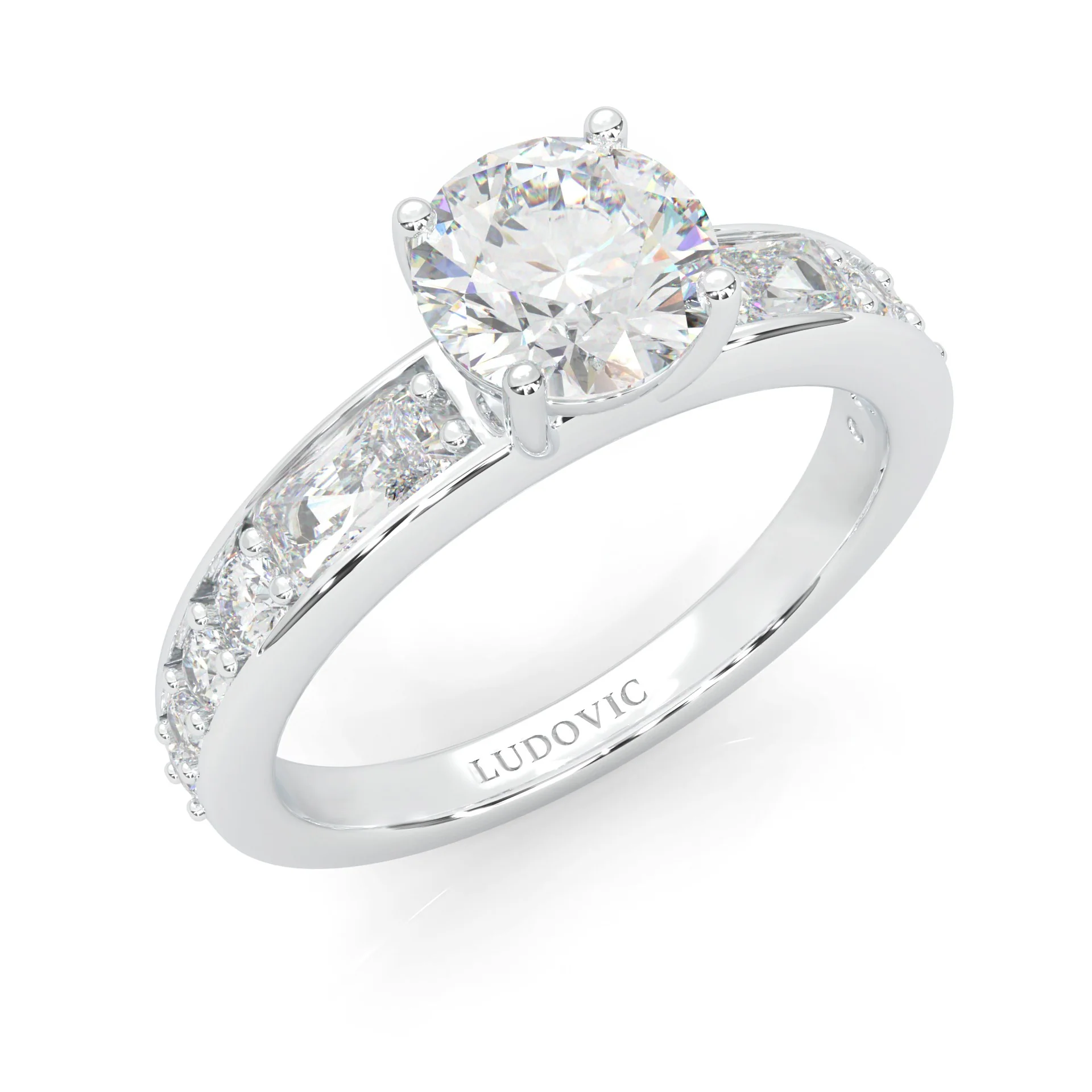 Aurora Gleam Moissanite Engagement Ring (14k Solid Gold) - Image 7