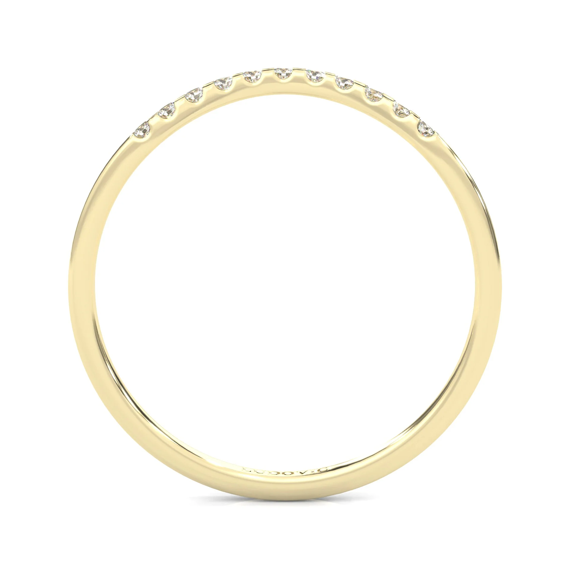 Mountain Style Wedding Set (14k Solid Yellow Gold) - Image 13