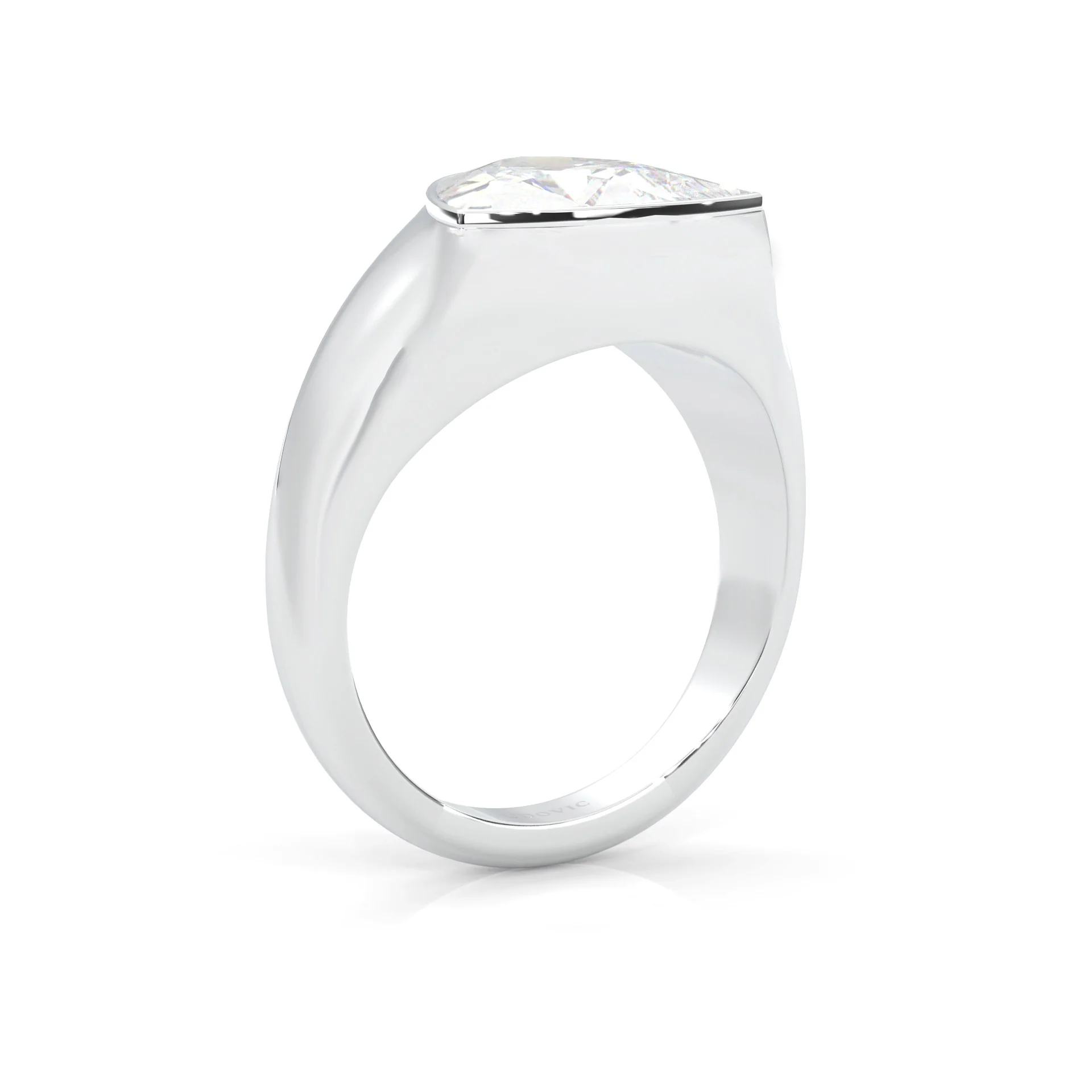 Nerida Moissanite Engagement Ring (14k Solid Gold) - Image 6