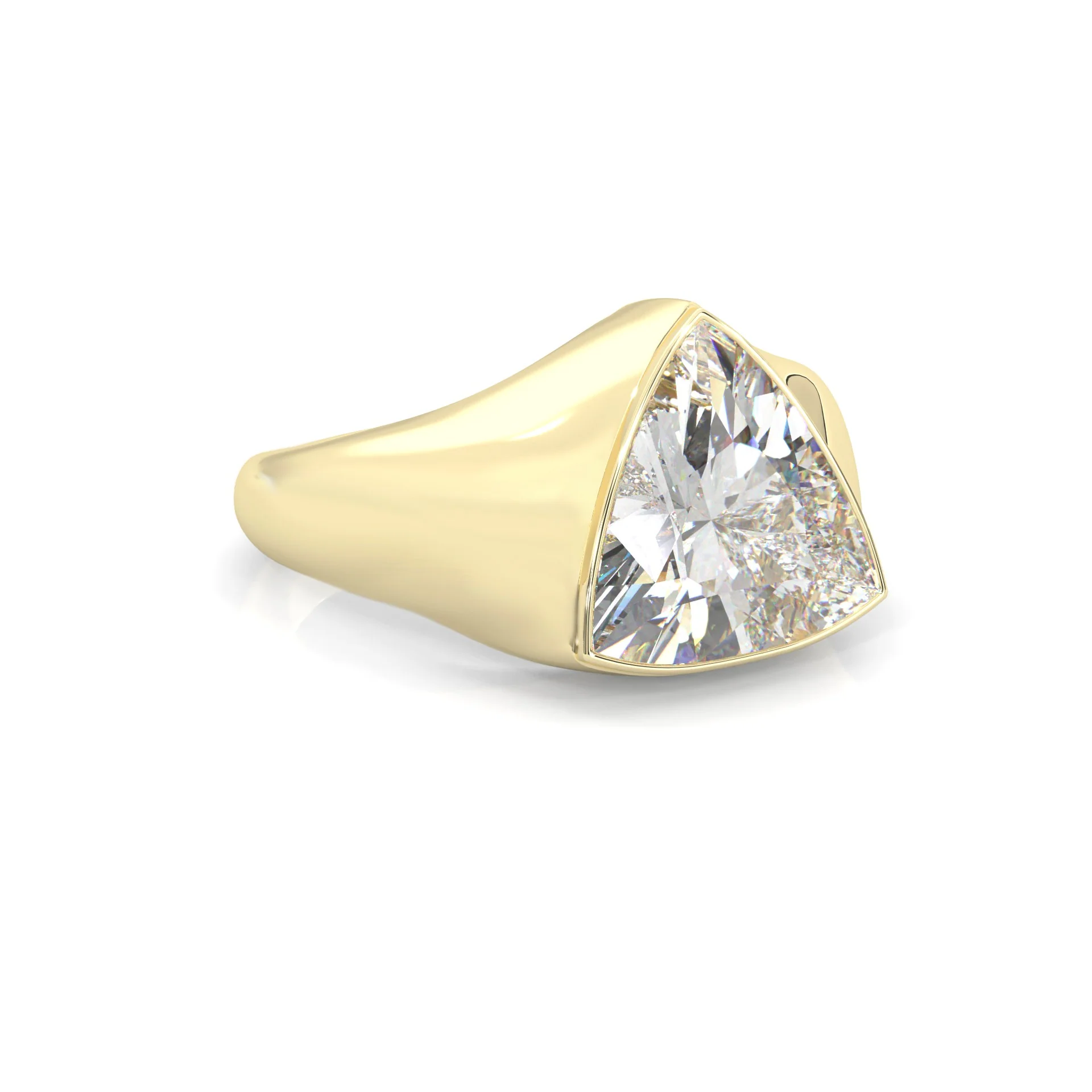 Nerida Moissanite Engagement Ring ( Yellow Gold 14K ) - Image 3