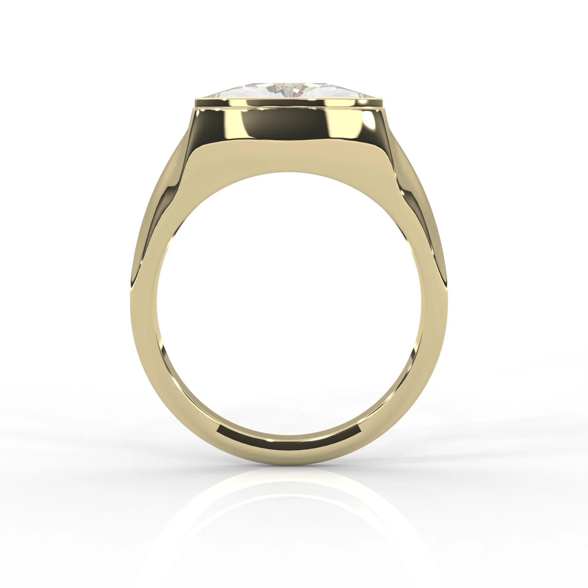 Nerida Moissanite Engagement Ring ( Yellow Gold 14K ) - Image 5