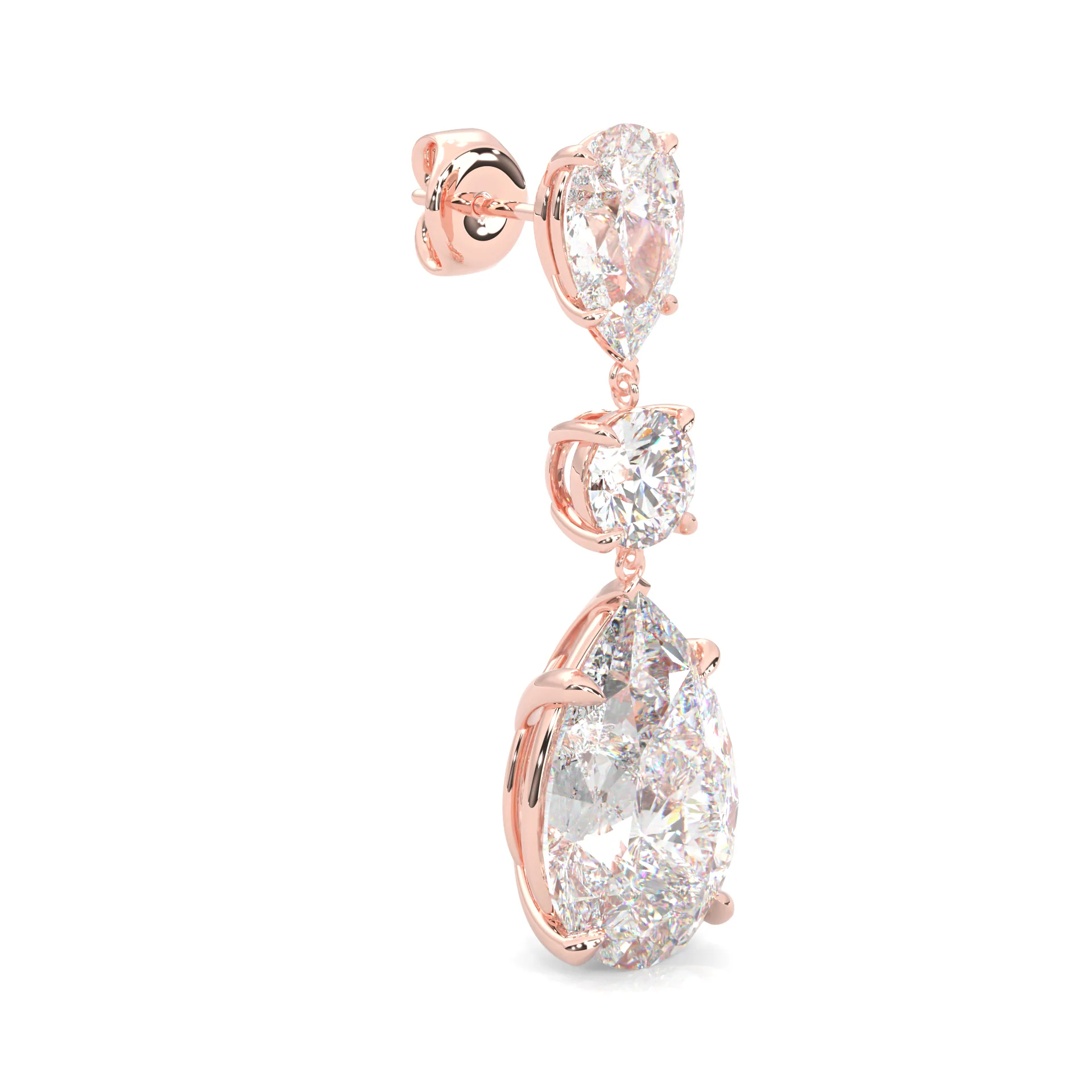 Pear Drop Earrings ( Rose Gold 14k ) - Image 5