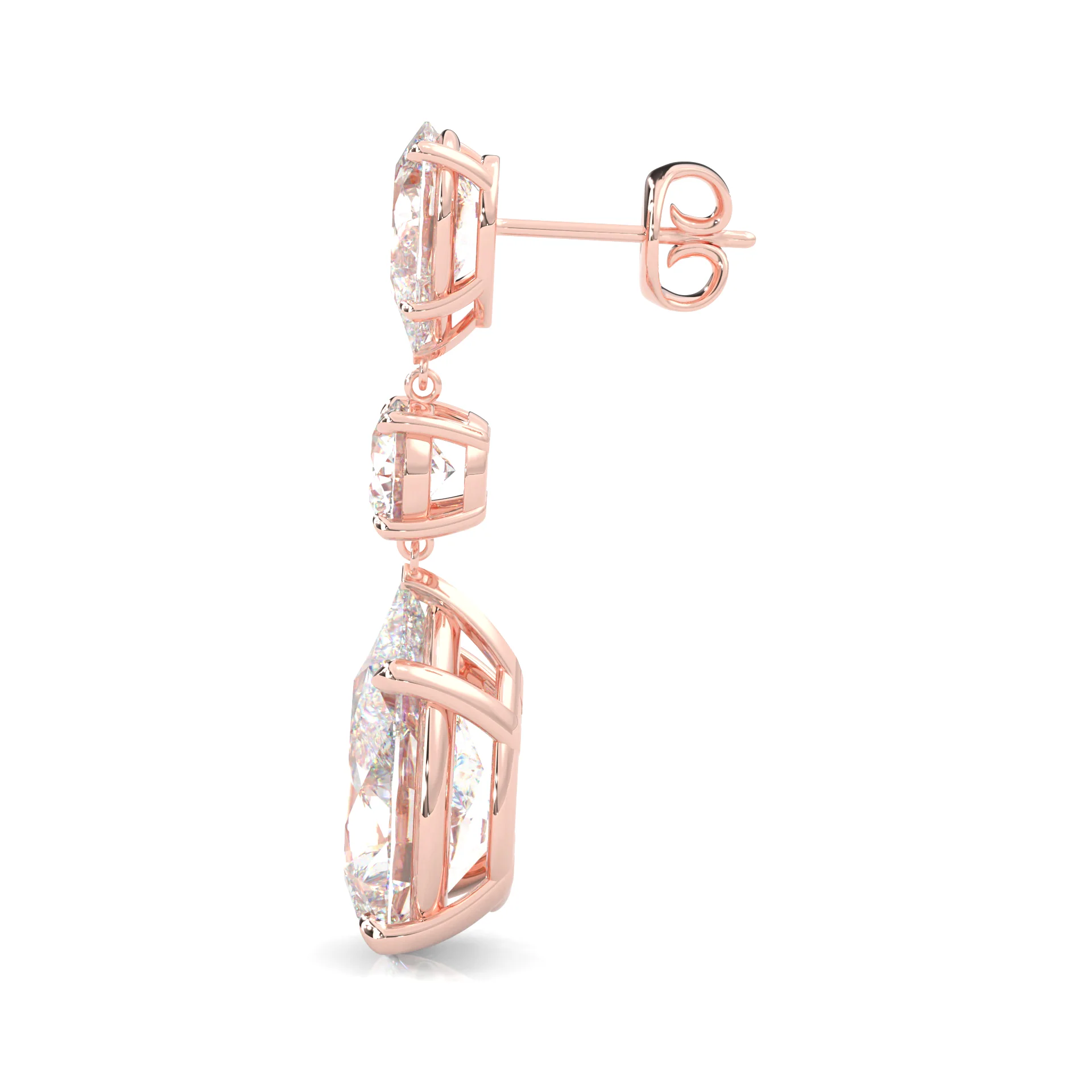 Pear Drop Earrings ( Rose Gold 14k ) - Image 6