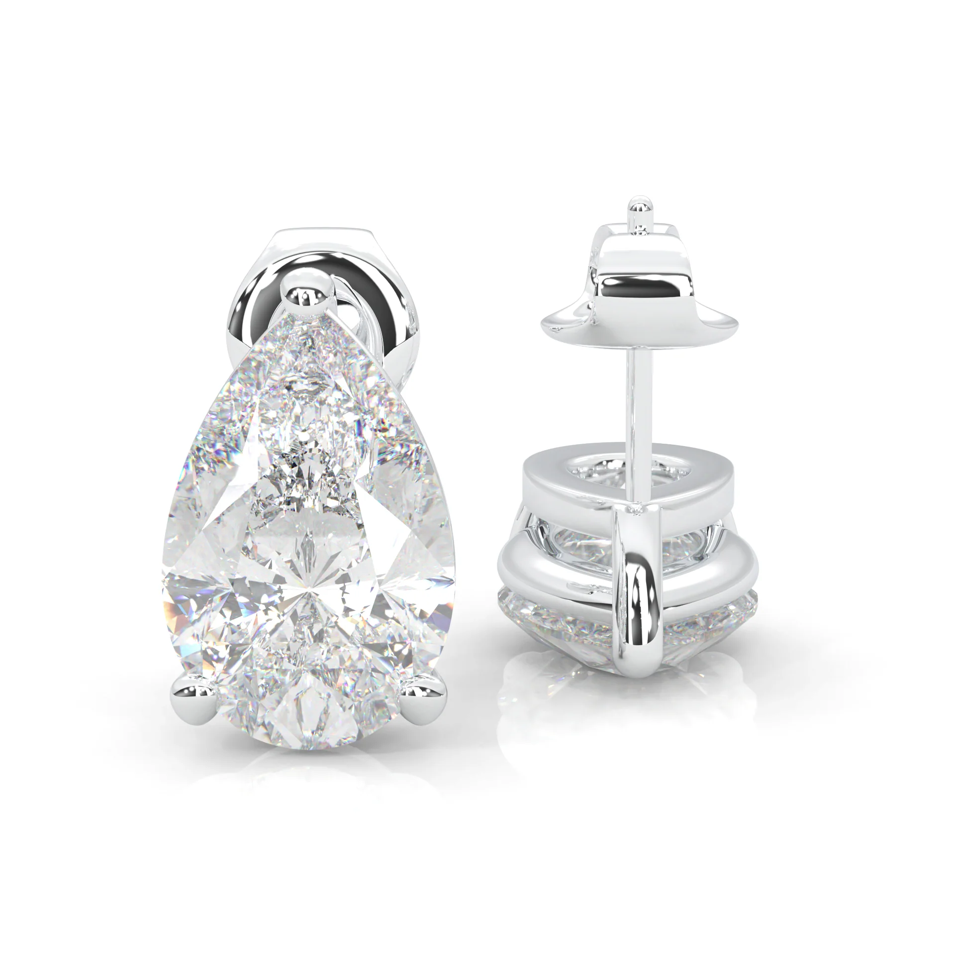 Pear Stud Earrings - Image 3