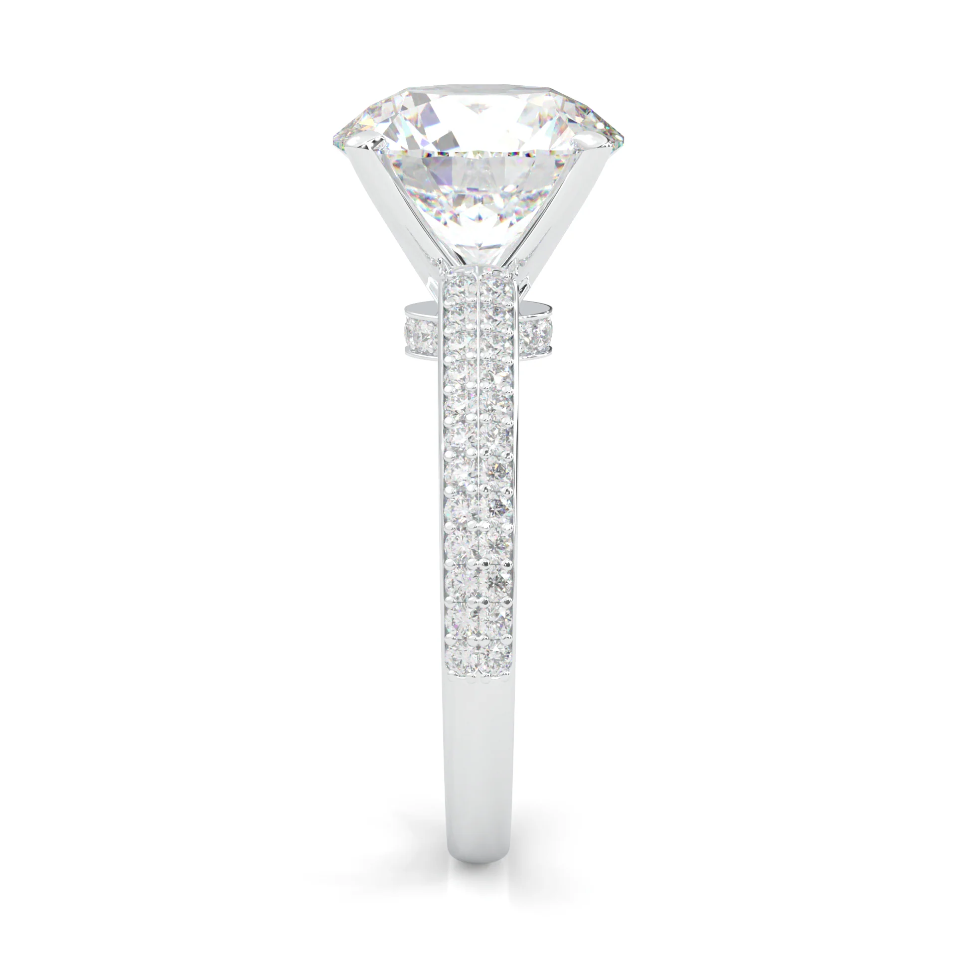 Lunaria Moissanite Engagement Ring (14k Solid Gold) - Image 6