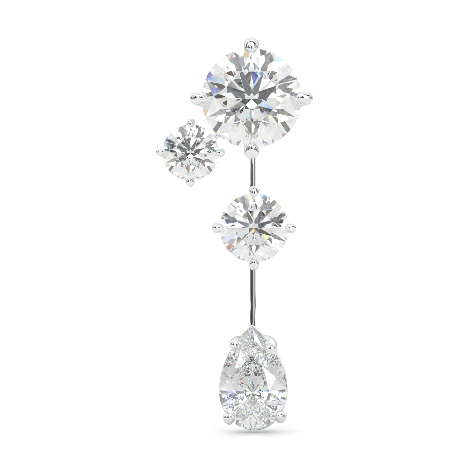 Royal Pear Drop Earrings - Image 4