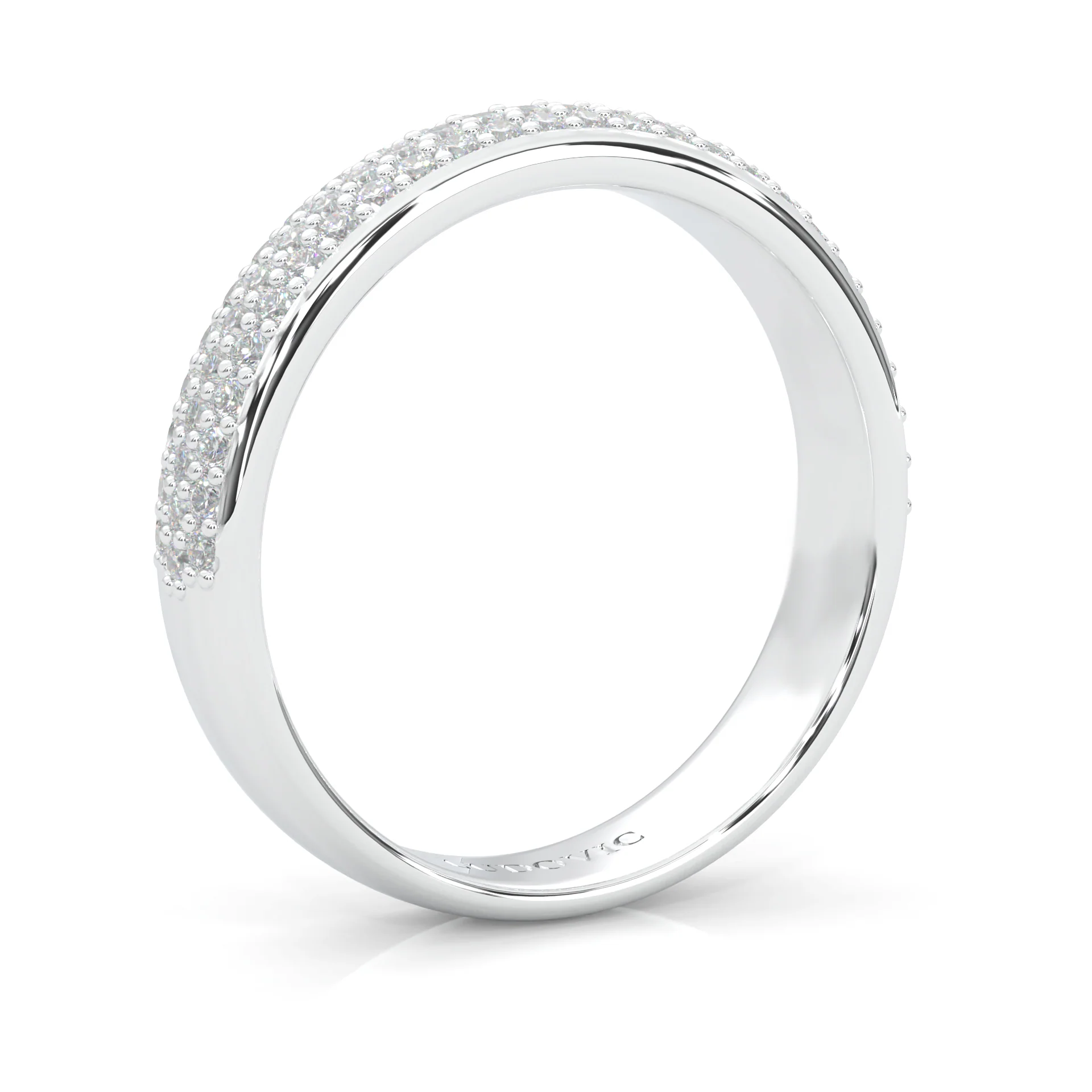 Six Studded Prongs Wedding Set (14k Solid Gold) - Image 14
