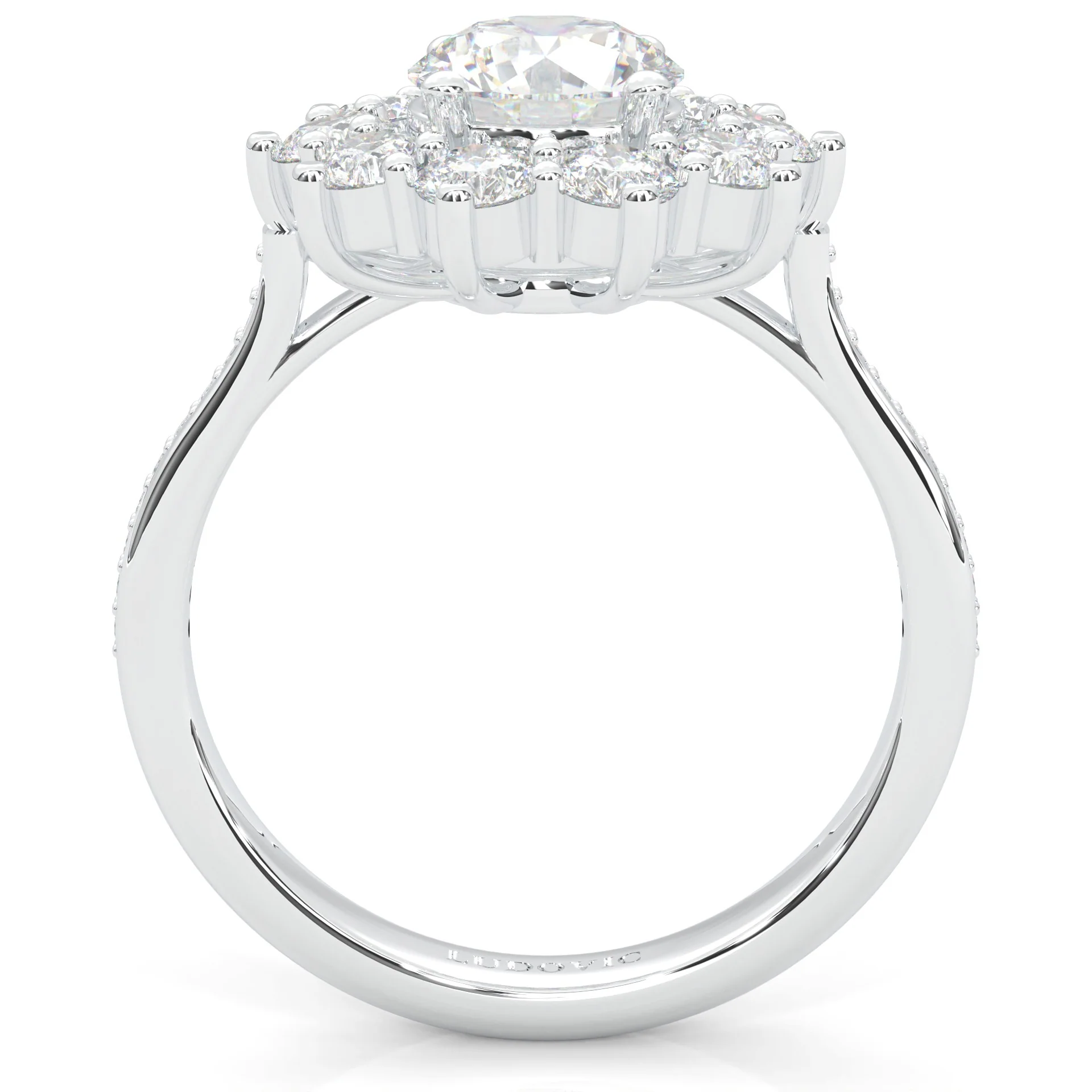 Passion Flower Engagement Ring (14k Solid Gold) - Image 5
