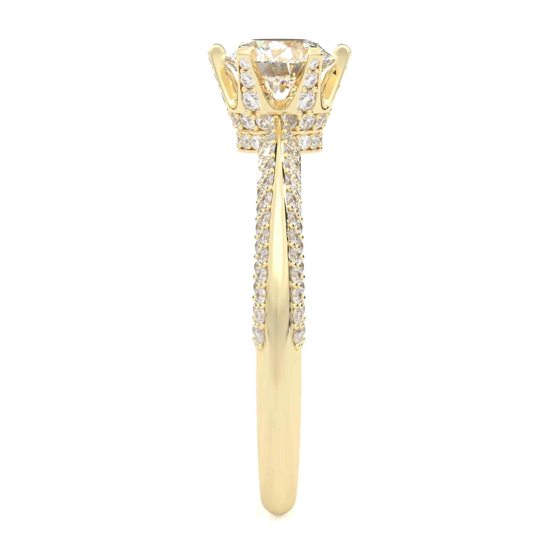 Sunny Ludovic Moissanite Ring ( Yellow Gold 14K ) - Image 3