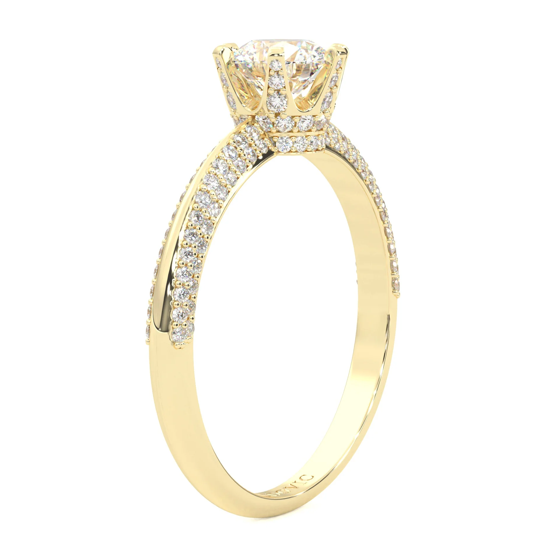 Sunny Ludovic Moissanite Ring ( Yellow Gold 14K ) - Image 4