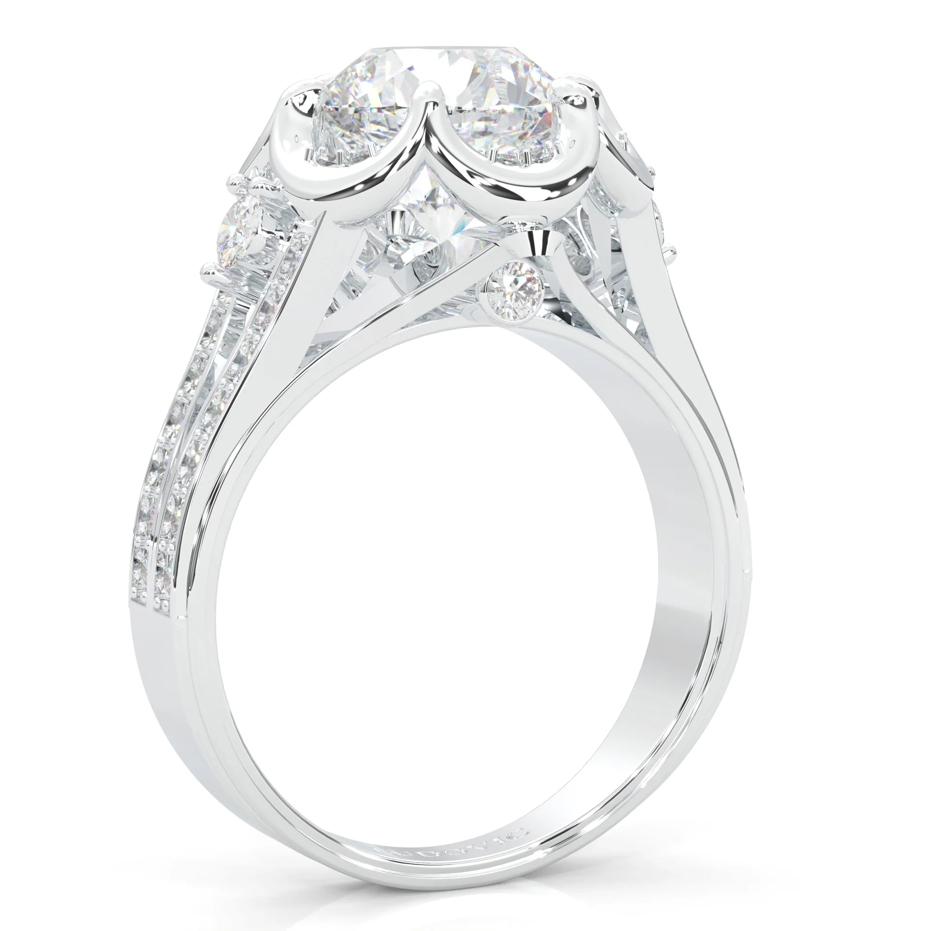 The Angel Belle Moissanite Engagement Ring (14k Solid Gold) - Image 5