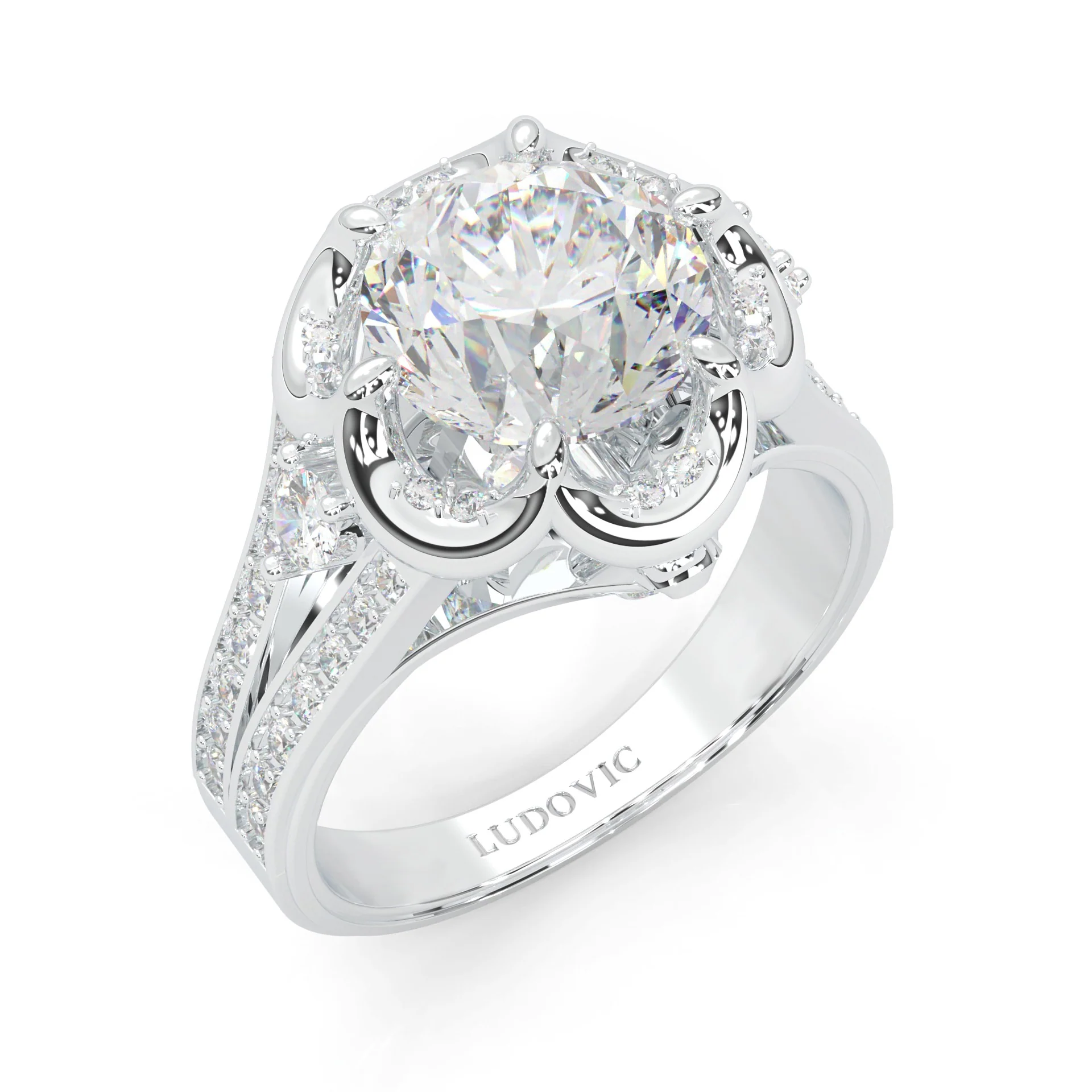 The Angel Belle Moissanite Engagement Ring (14k Solid Gold) - Image 6