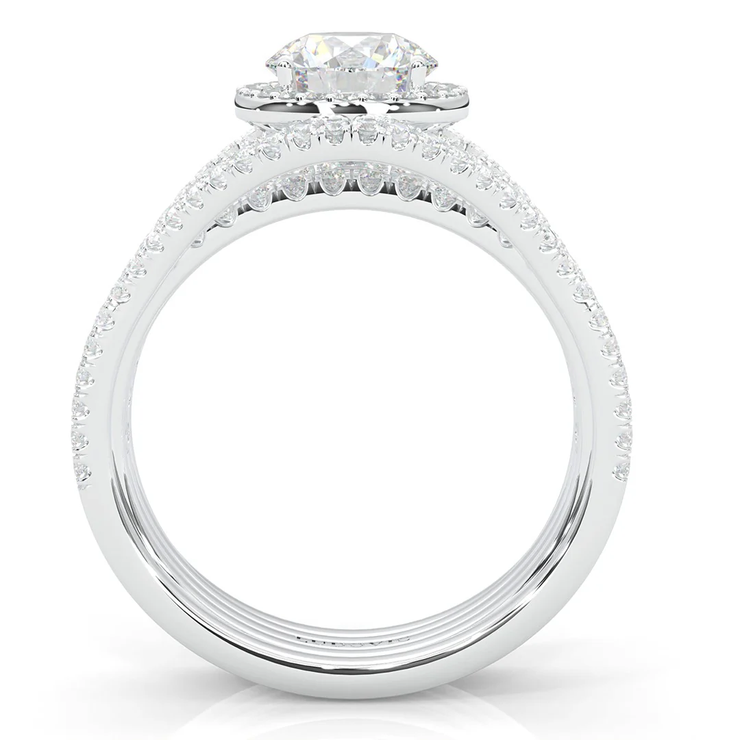 The Astral Luminance Moissanite Cocktail Ring (14k Solid Gold) - Image 4