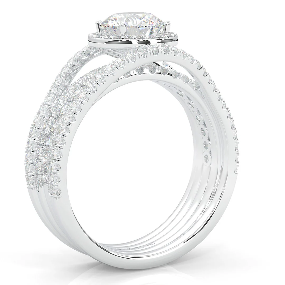 The Astral Luminance Moissanite Cocktail Ring (14k Solid Gold) - Image 5