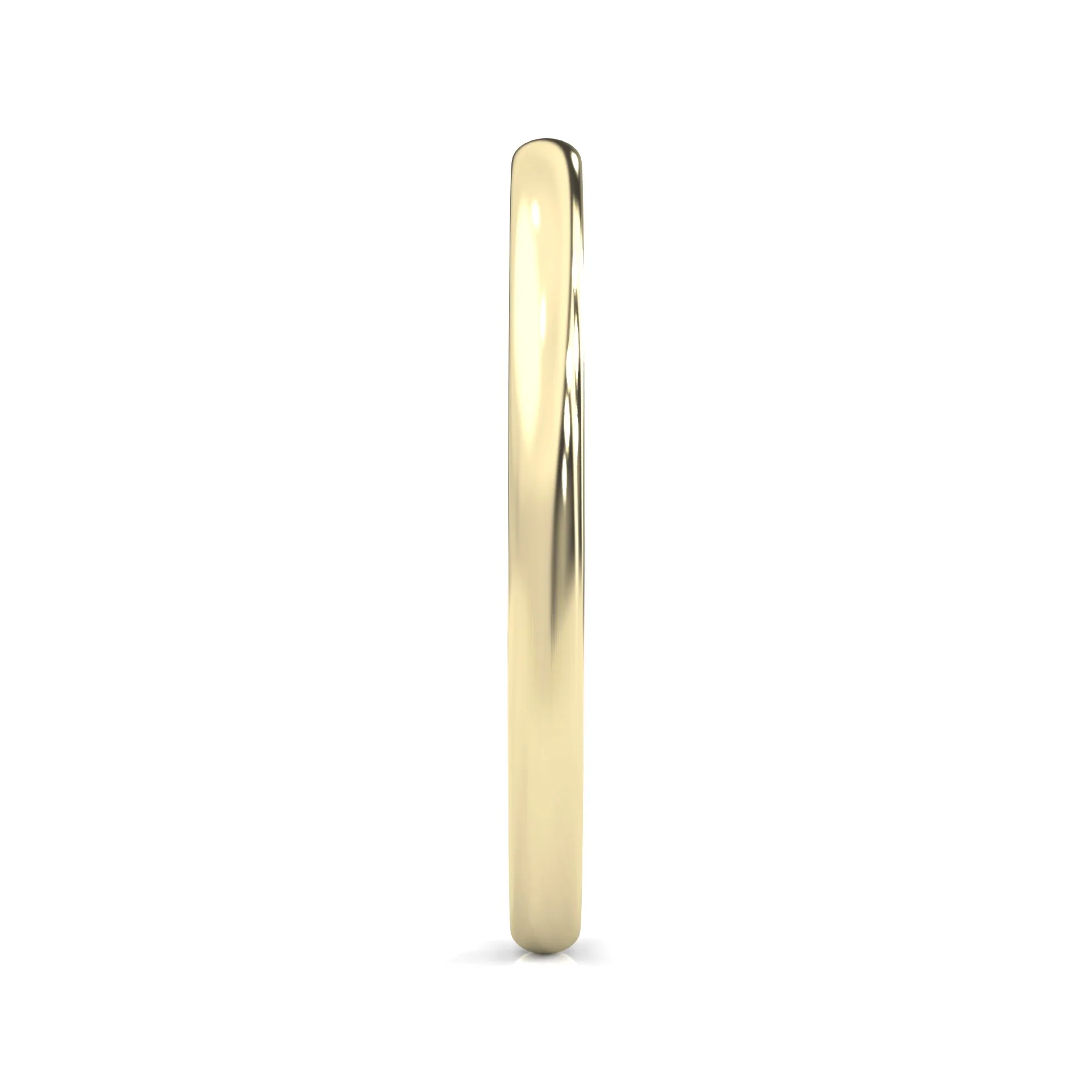 The Classic Moissanite Wedding Band ( Yellow Gold ) - Image 3