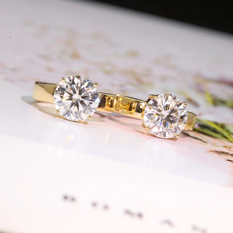 The Diligent Tempest Moissanite Earrings (0.5ct) - Image 3