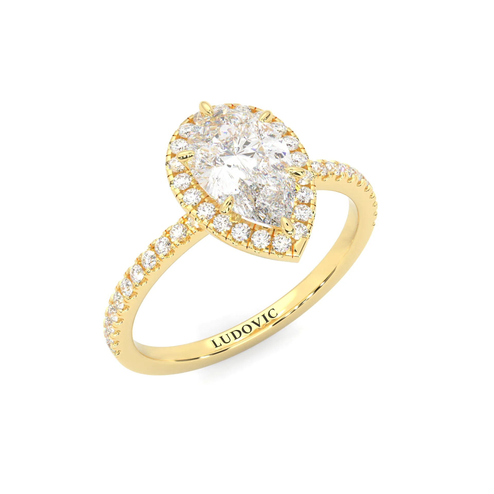 Valora Moissanite Engagement Ring ( Yellow Gold 14K ) - Image 7