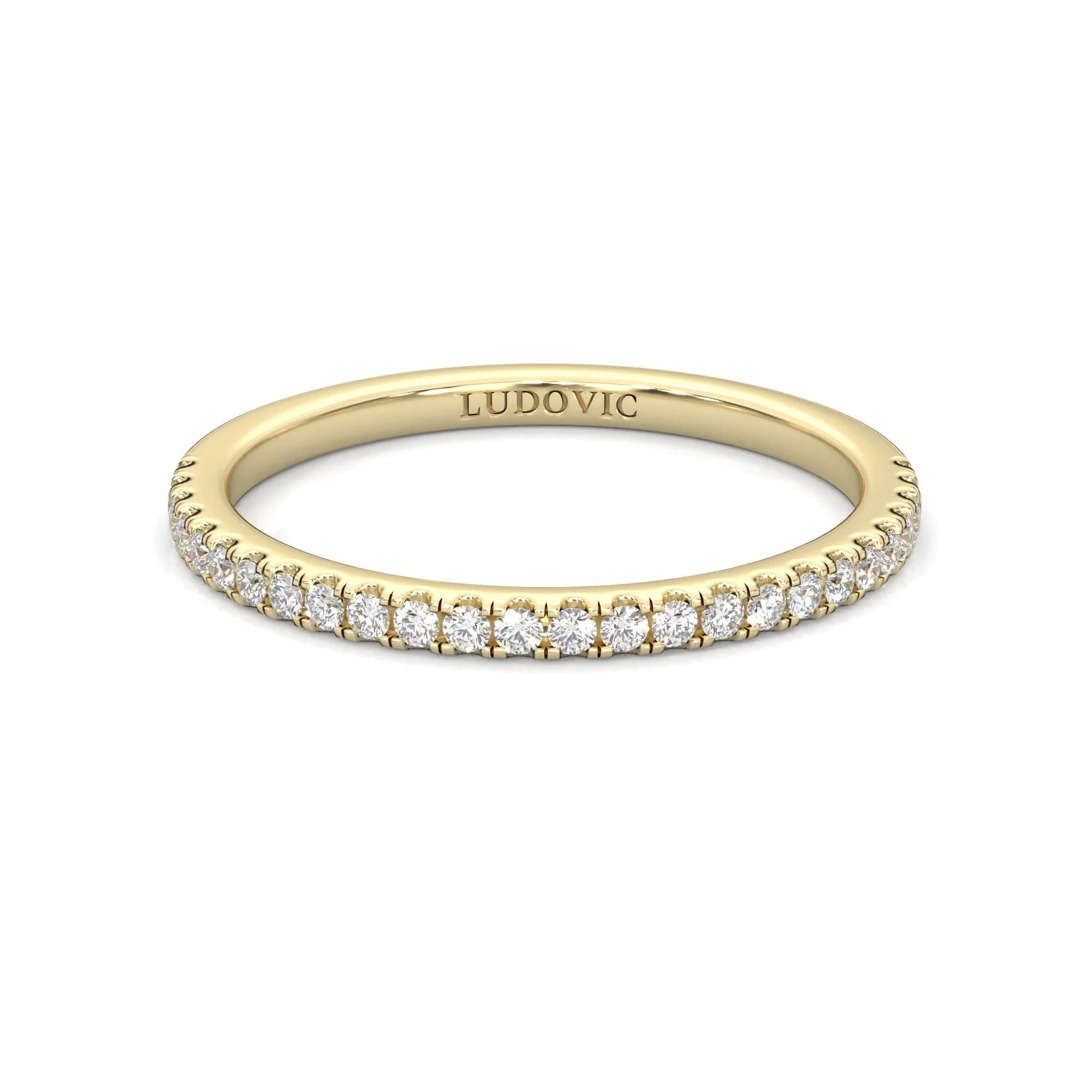 Valora Moissanite Wedding Set (14k Solid Yellow Gold) - Image 12