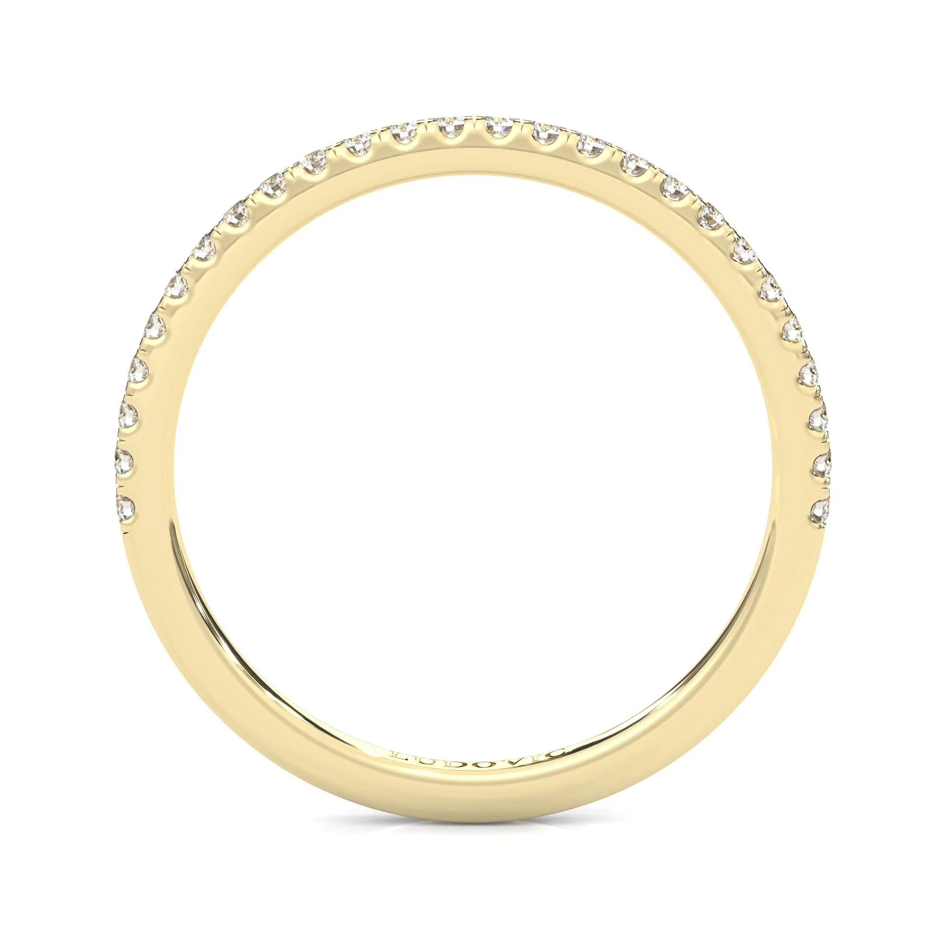 Valora Moissanite Wedding Set (14k Solid Yellow Gold) - Image 14
