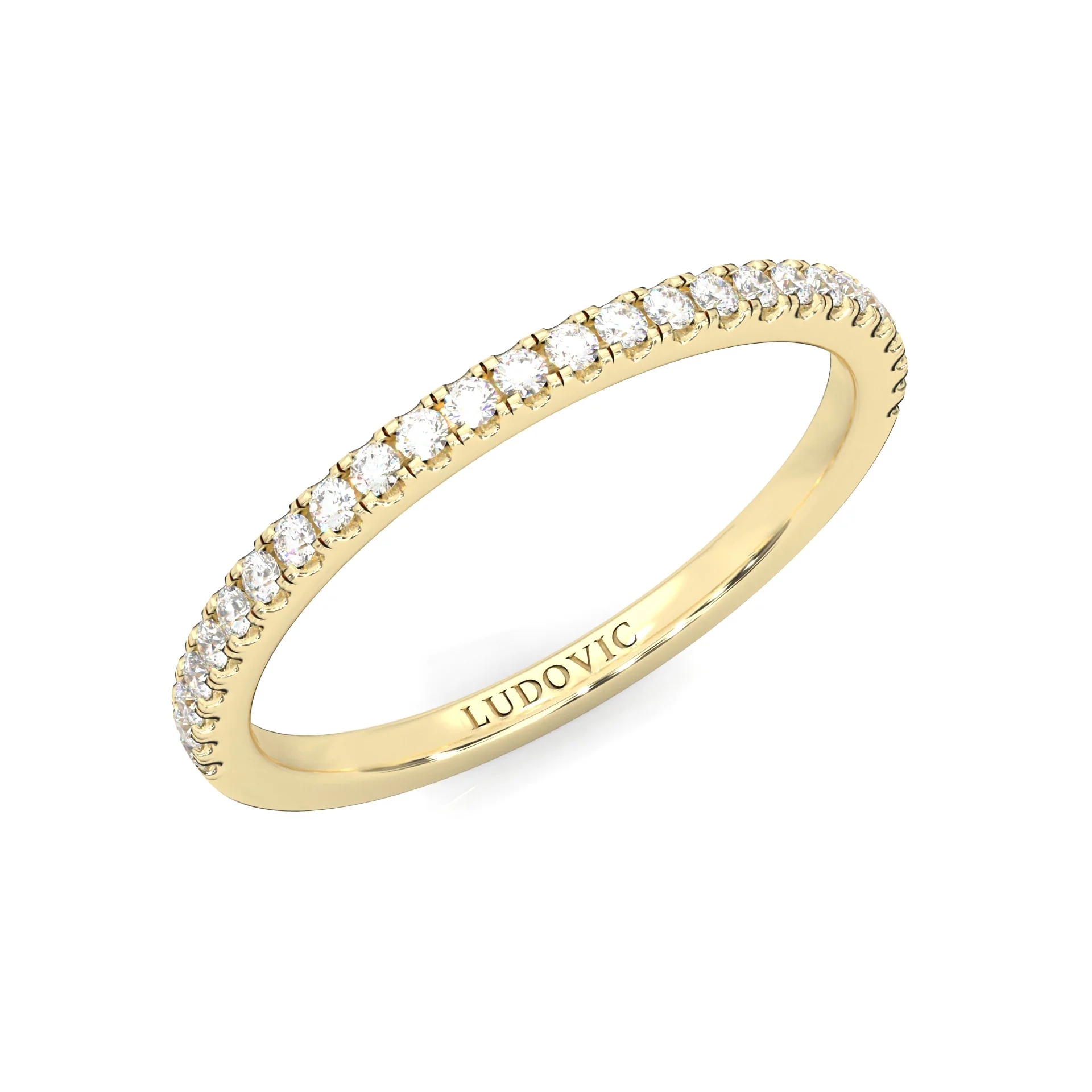 Valora Moissanite Wedding Set (14k Solid Yellow Gold) - Image 15