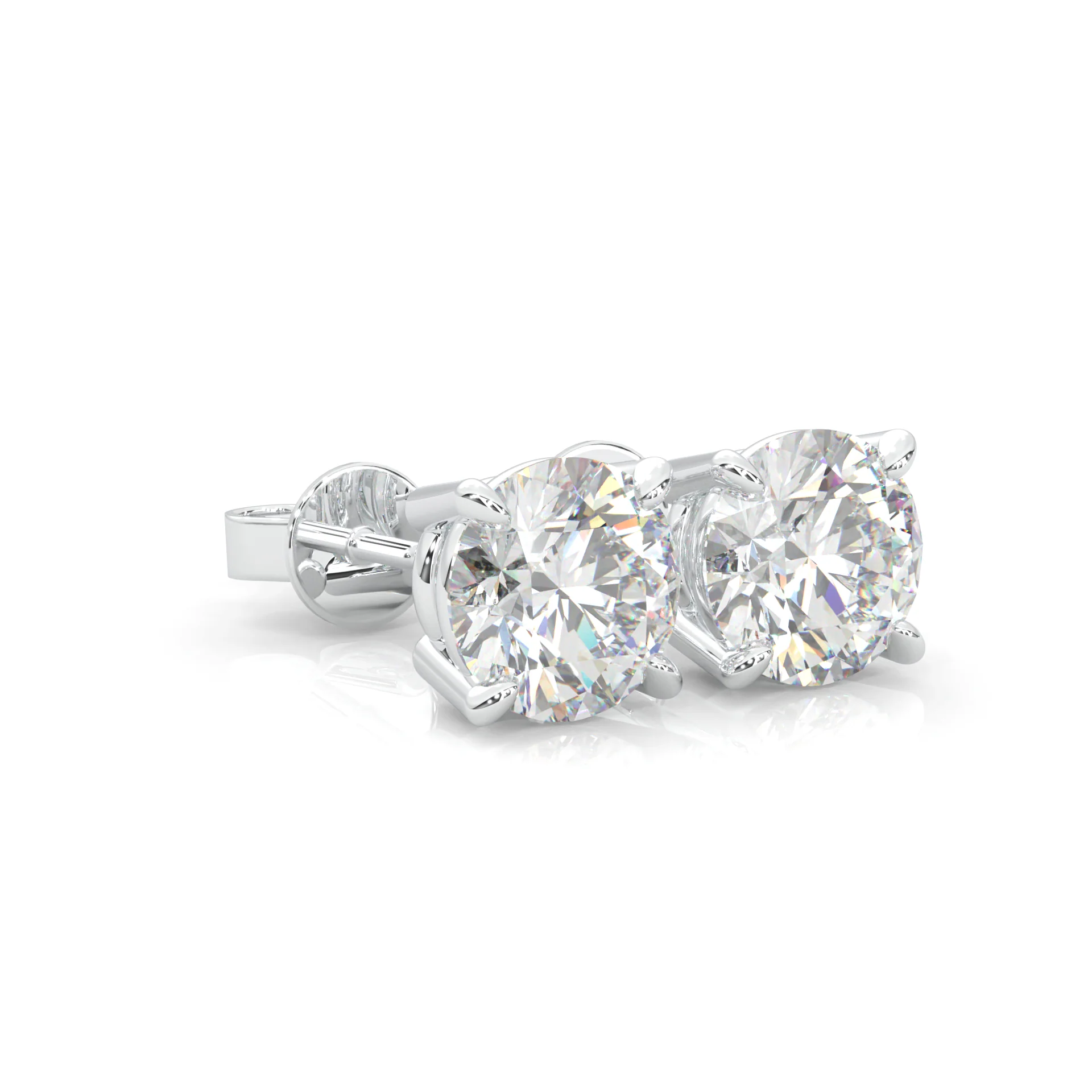 Ludovic Moissanite Stud Earring - Image 4