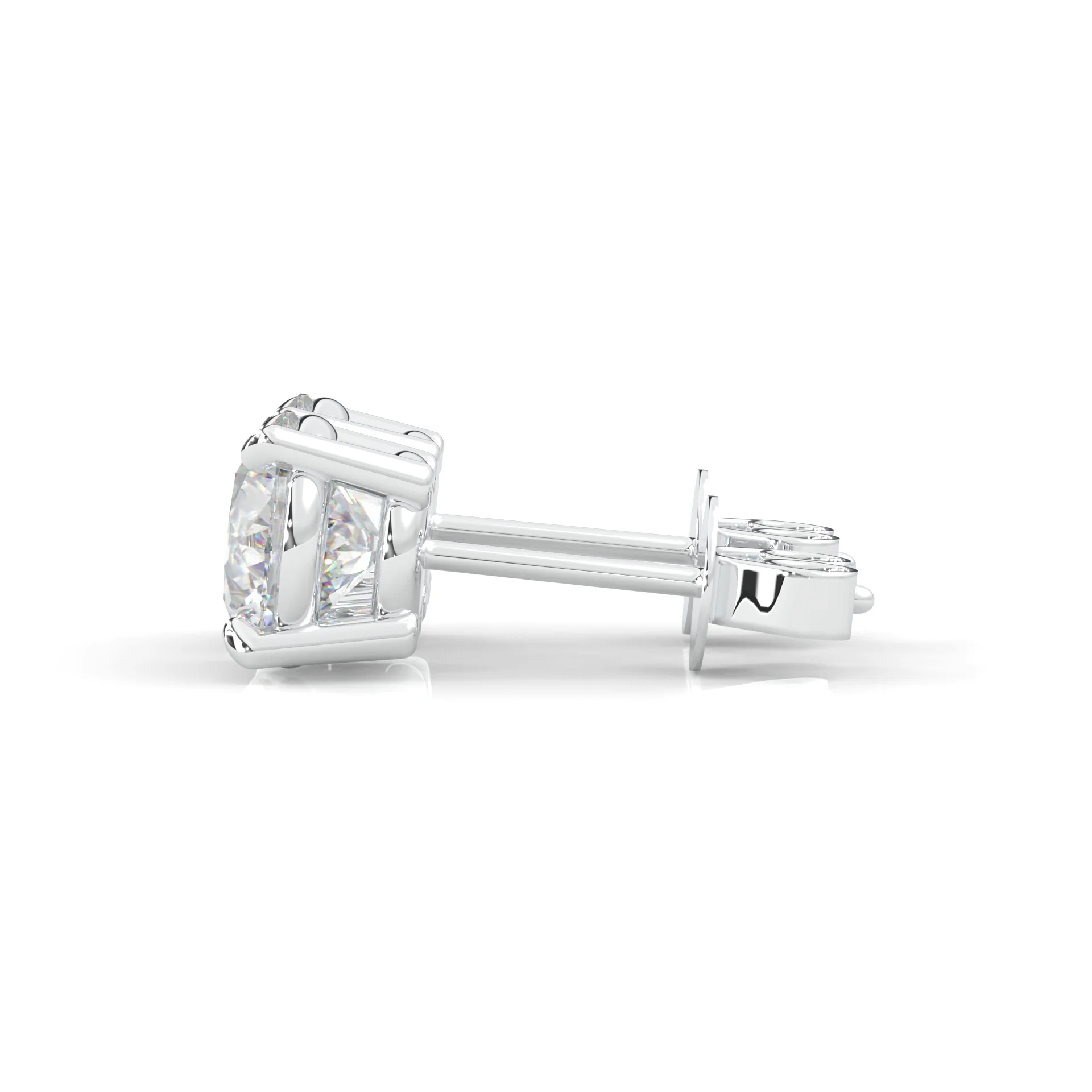 Ludovic Moissanite Stud Earring - Image 7
