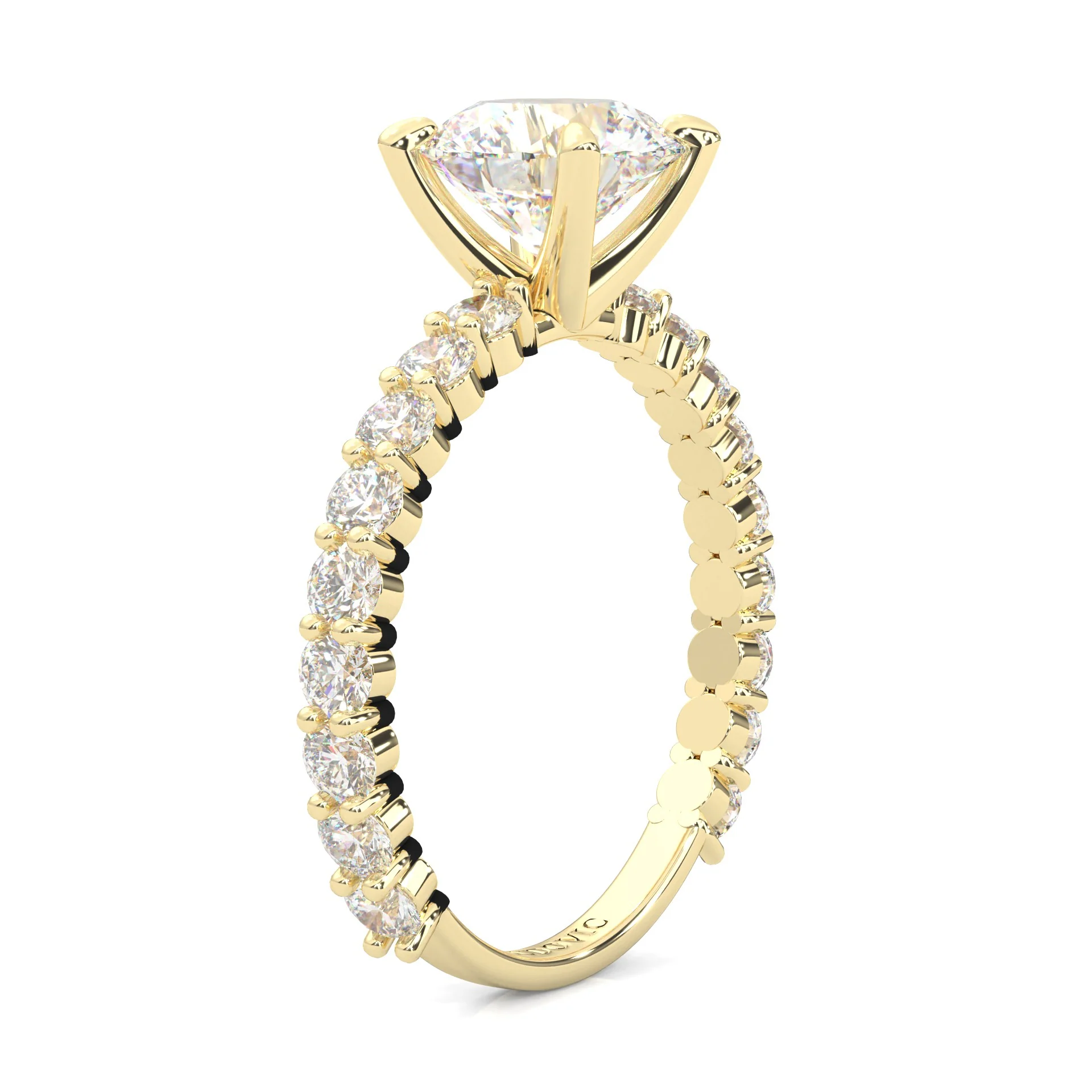The Impossible Star Moissanite Engagement Ring ( Yellow Gold 14K ) - Image 4