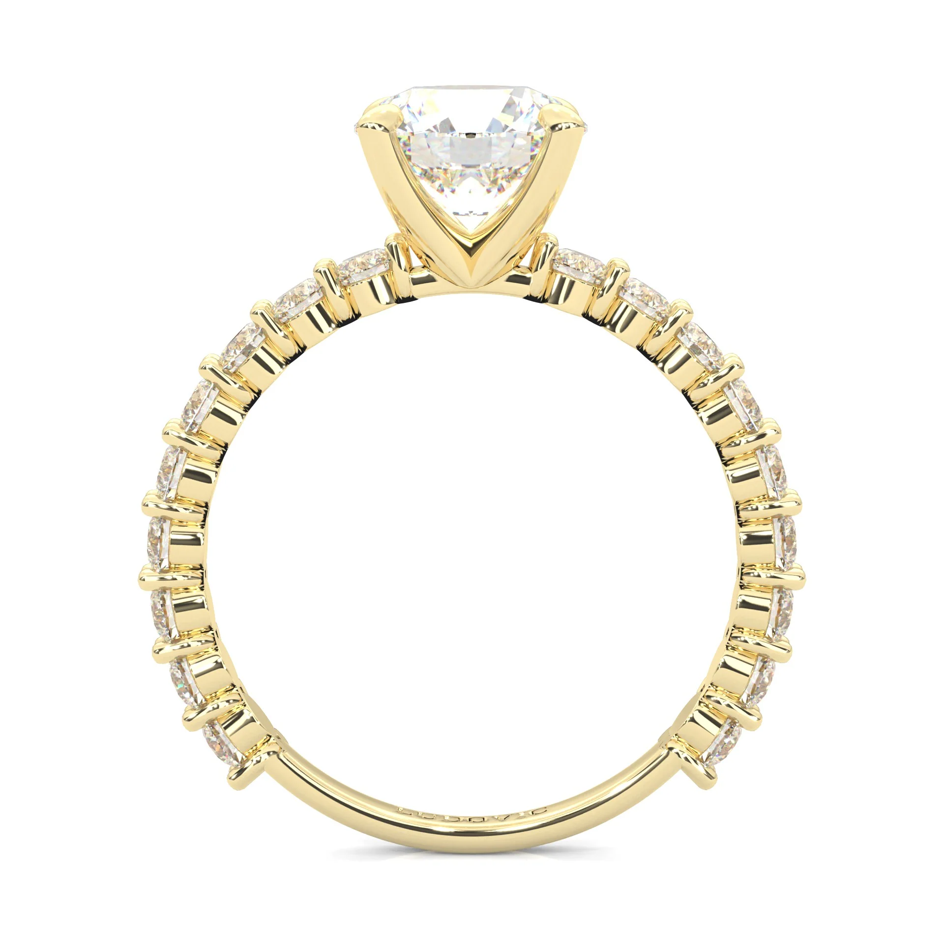 The Impossible Star Moissanite Engagement Ring ( Yellow Gold 14K ) - Image 5