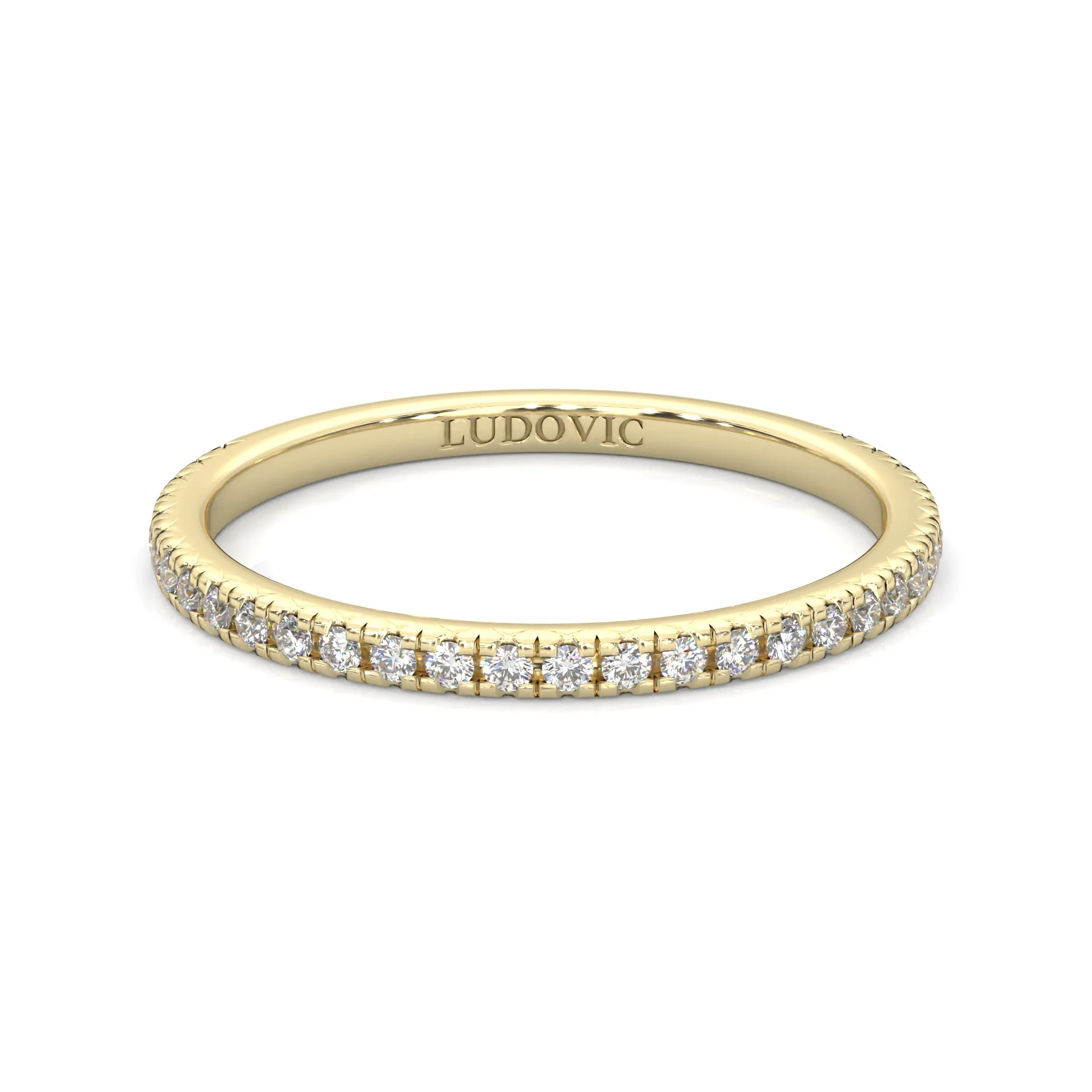The Luminous II Moissanite Wedding Set (14k Solid Yellow Gold) - Image 3